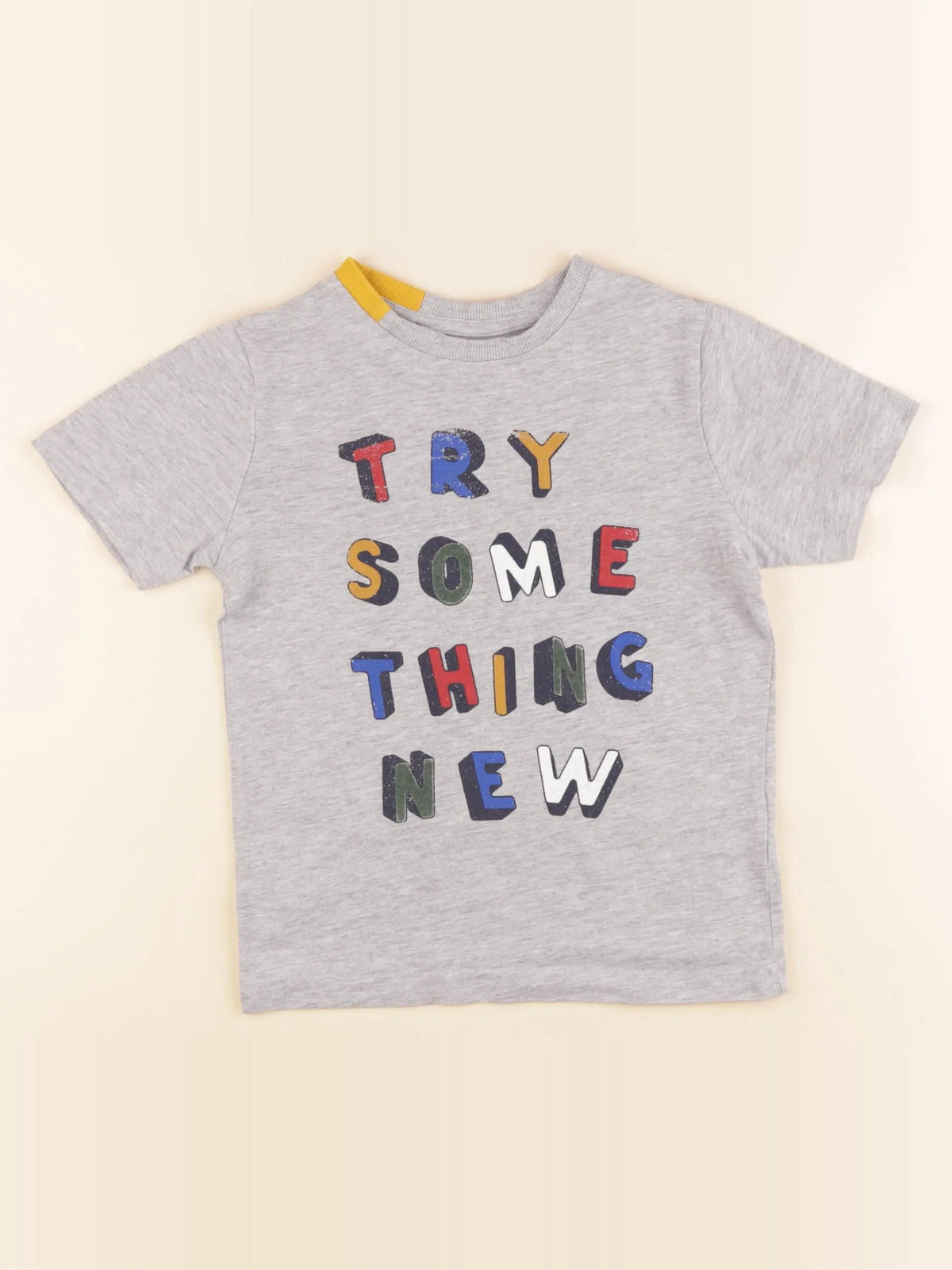 Vertbaudet - tee-shirt gris - 6 ans