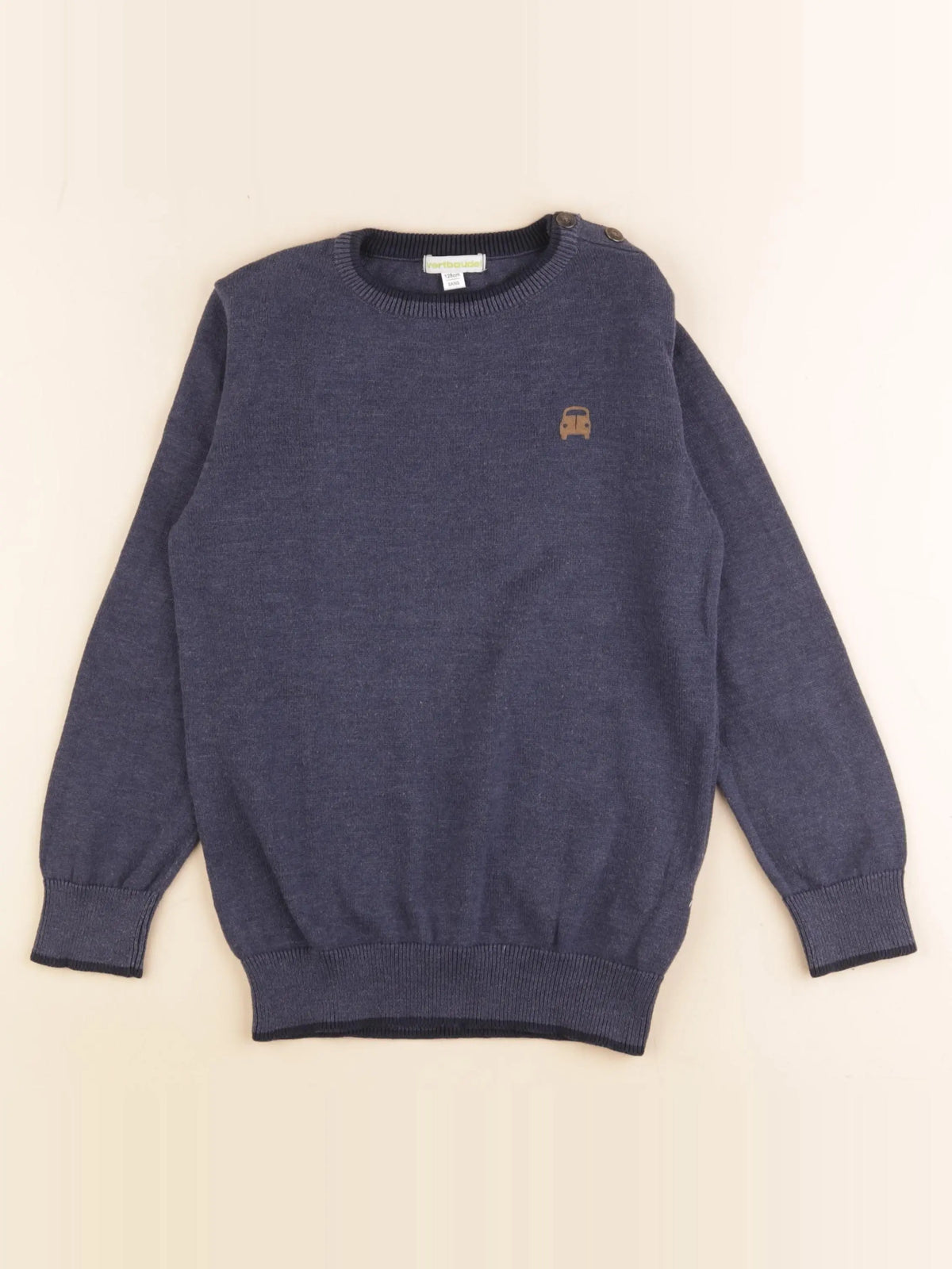 Vertbaudet - pull bleu - 8 ans