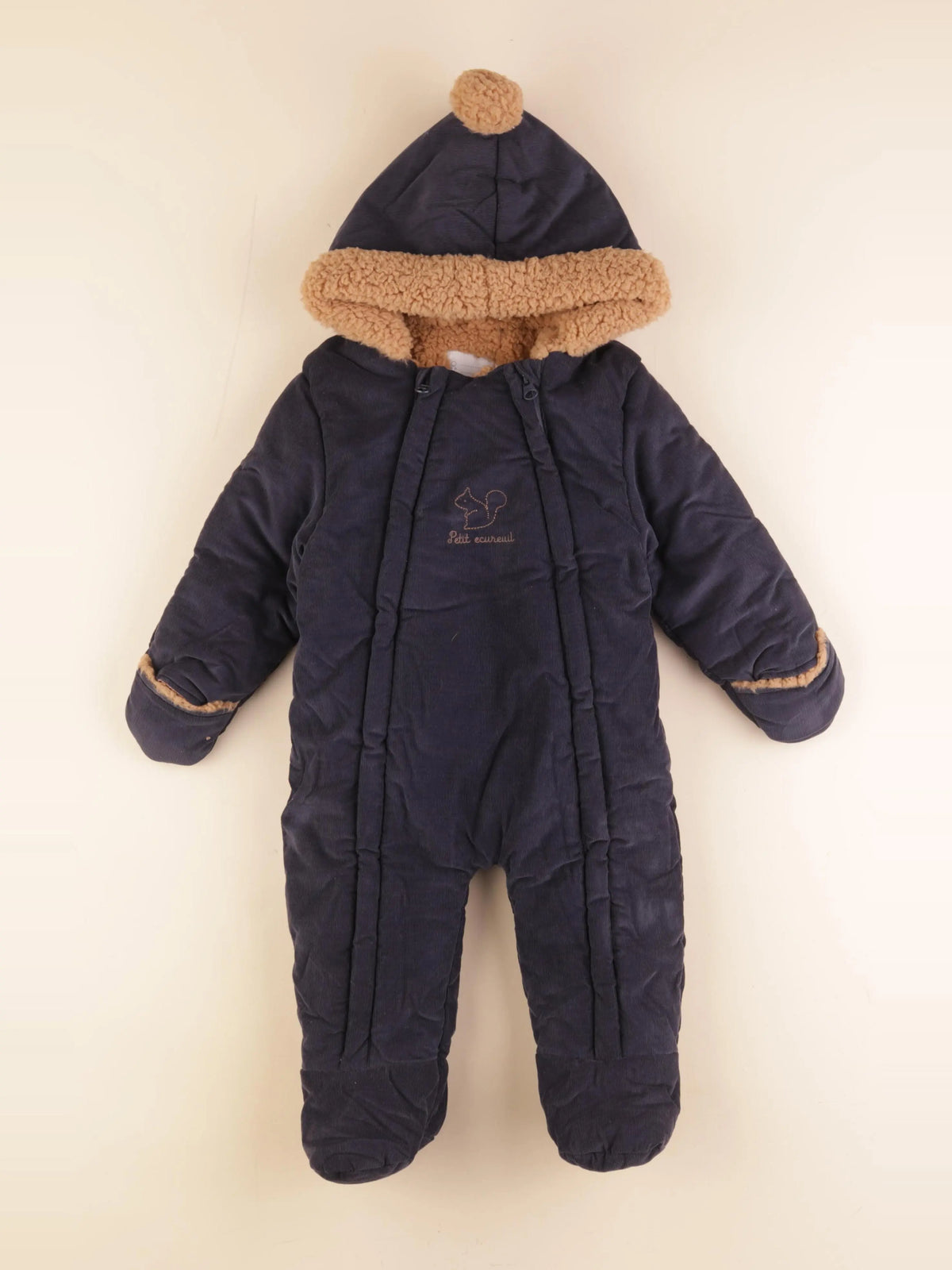 Vertbaudet - combi-pilote bleu - 12 mois