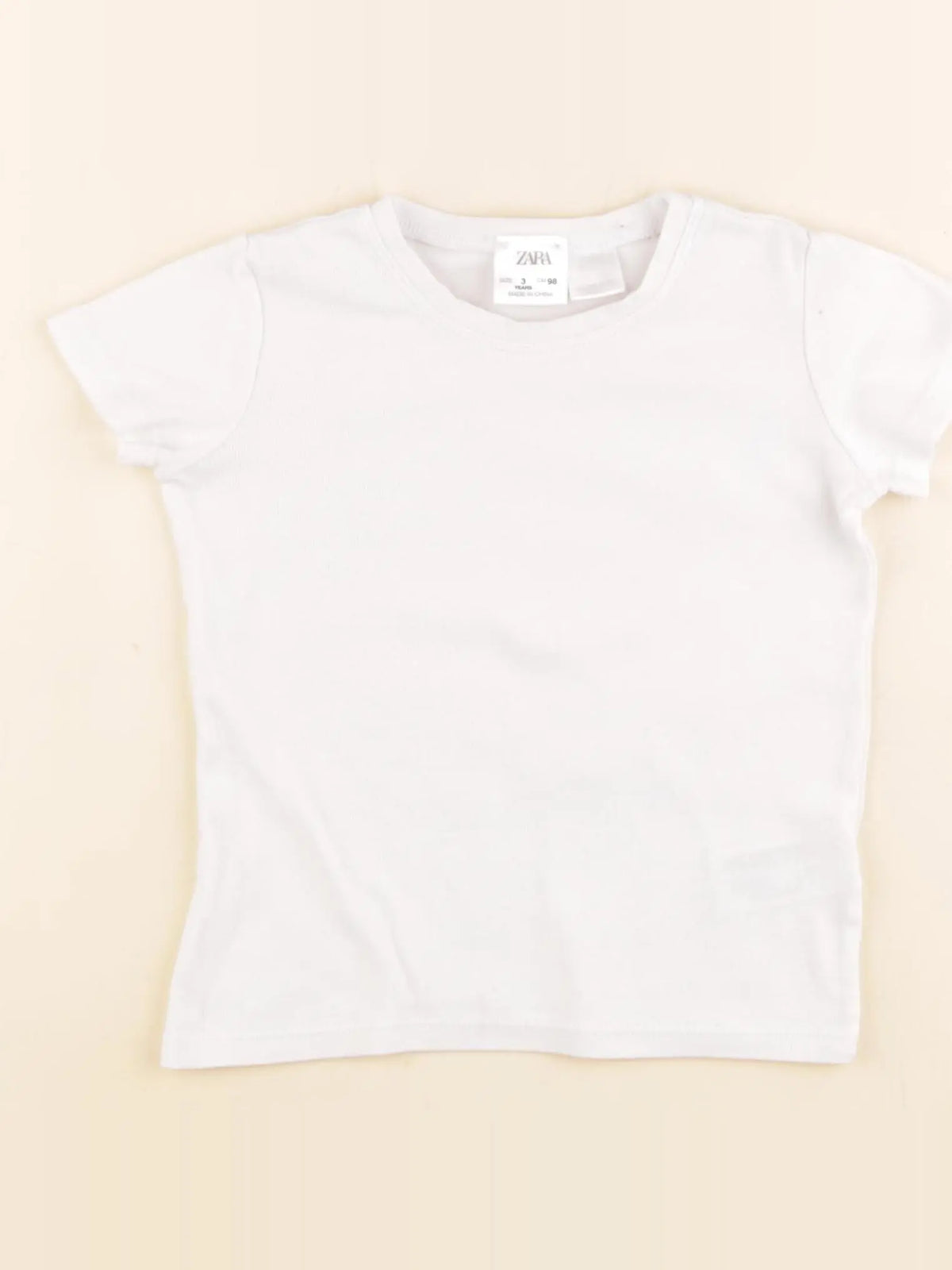 Zara - tee-shirt blanc - 3 ans