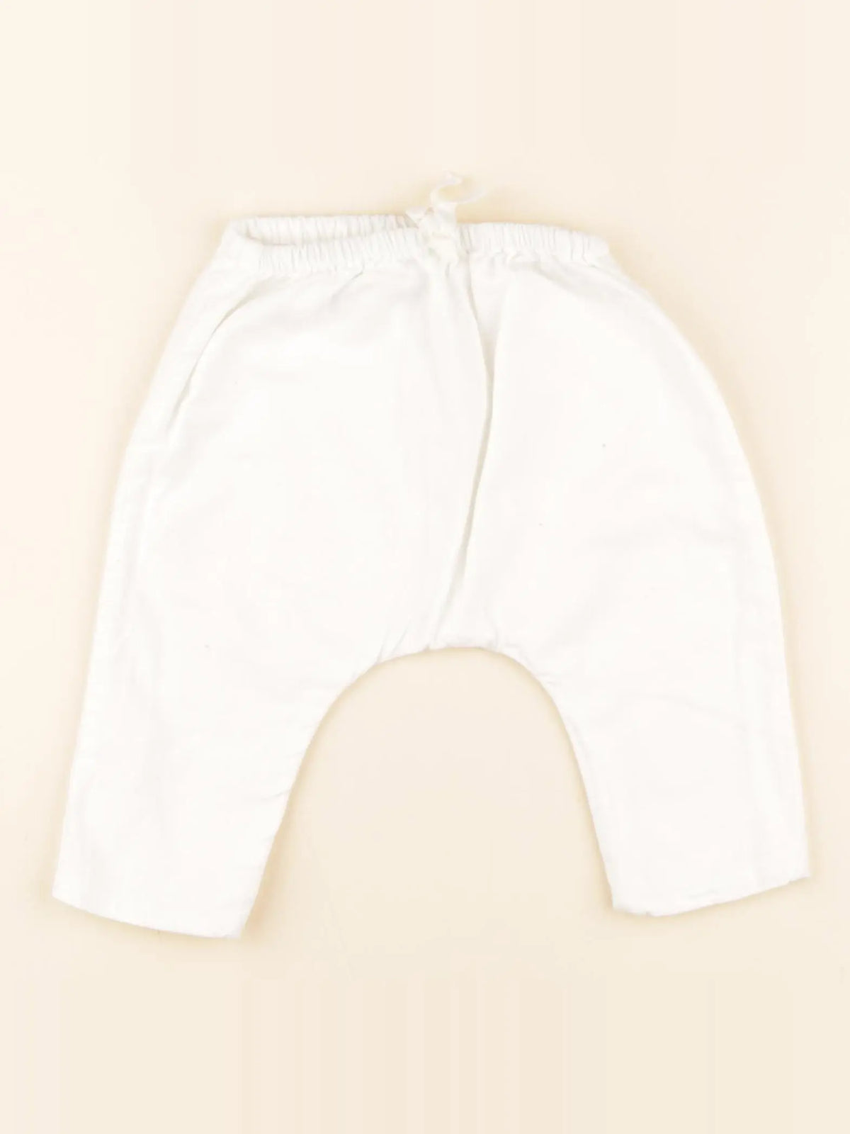 Petit Bateau - pantalon blanc - 3 mois