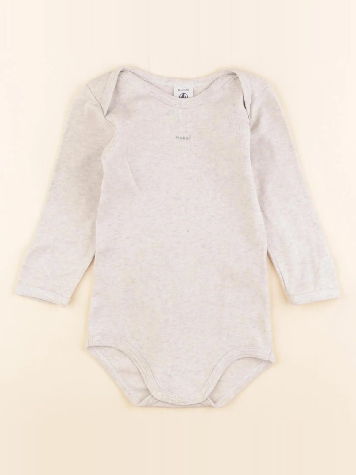 Petit Bateau - body beige - 18 mois