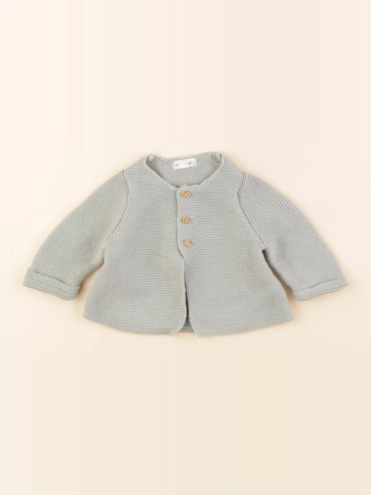 Vertbaudet - gilet vert - 1 mois