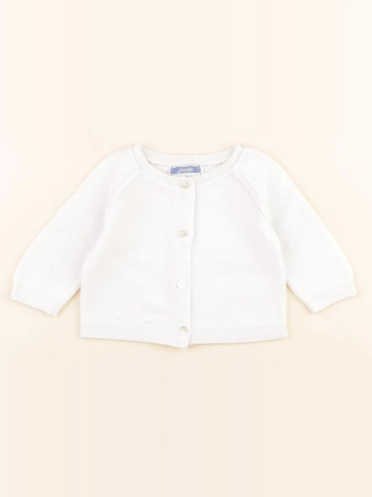 Jacadi - gilet blanc - 3 mois