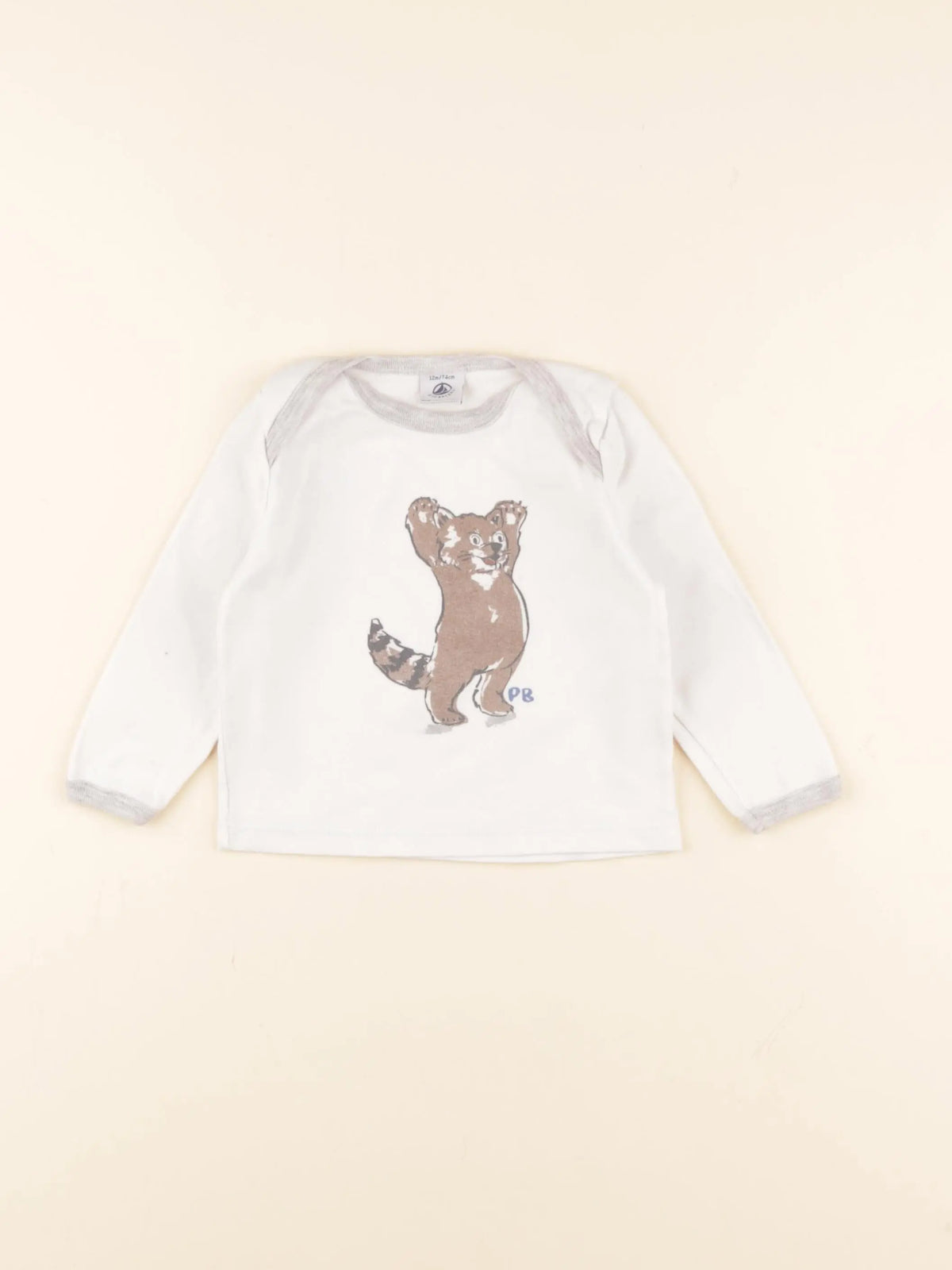 Petit Bateau - maillot de corps blanc - 12 mois