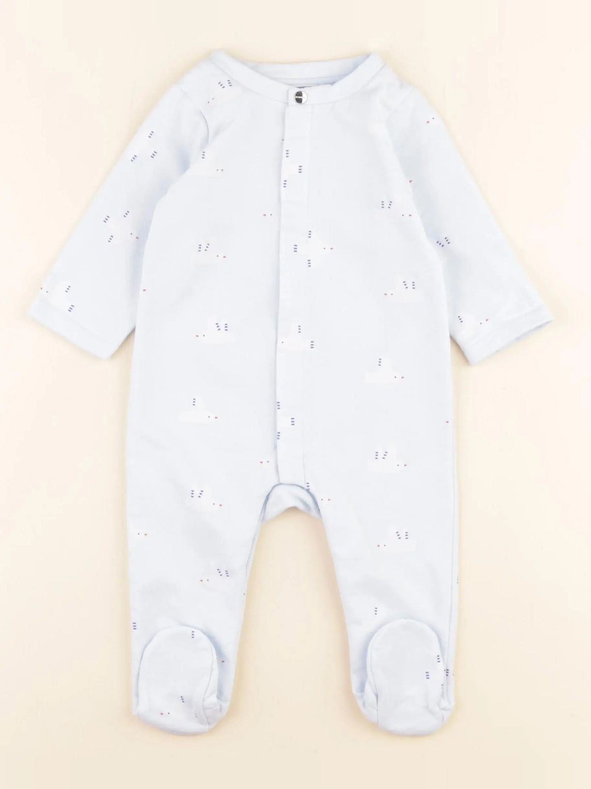 Jacadi - pyjama coton bleu - 6 mois