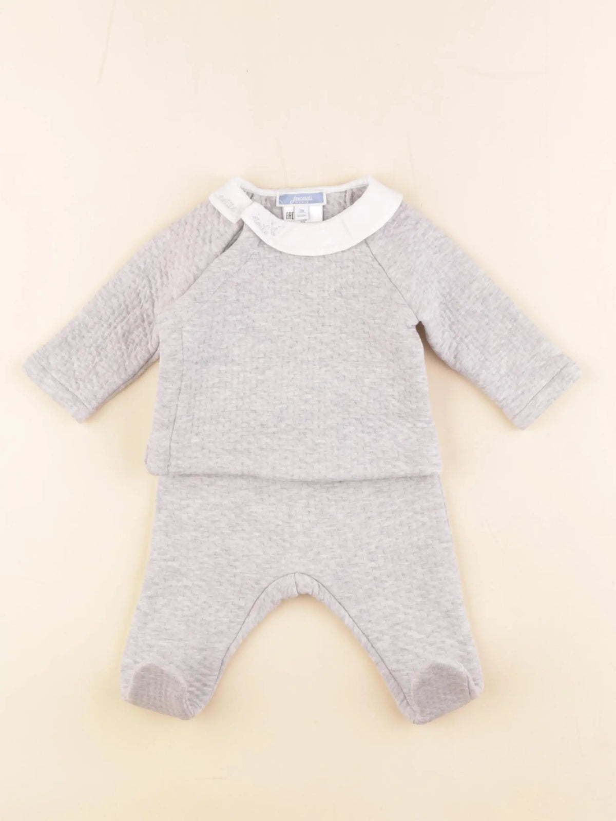Jacadi - ensemble gris - 3 mois