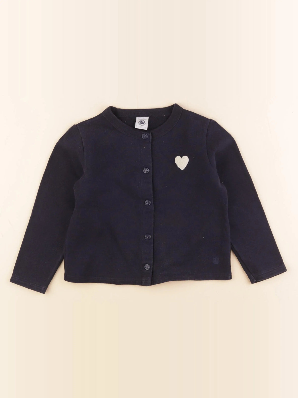 Petit Bateau - sweat bleu - 5 ans