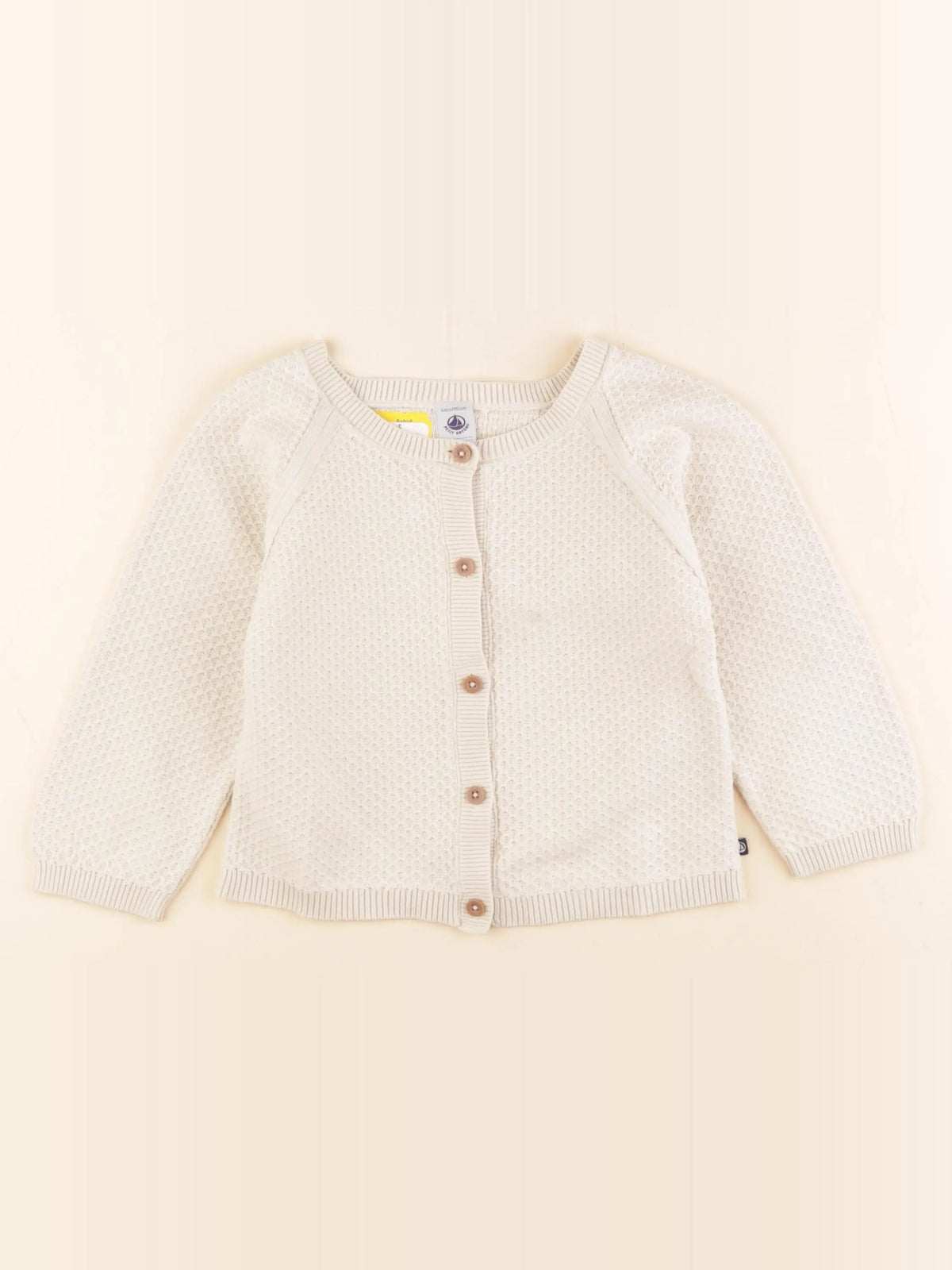 Petit Bateau - gilet beige - 4 ans