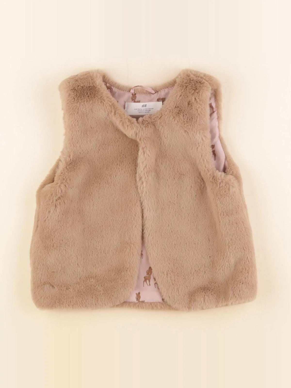 H&M - gilet marron - 4/6 ans
