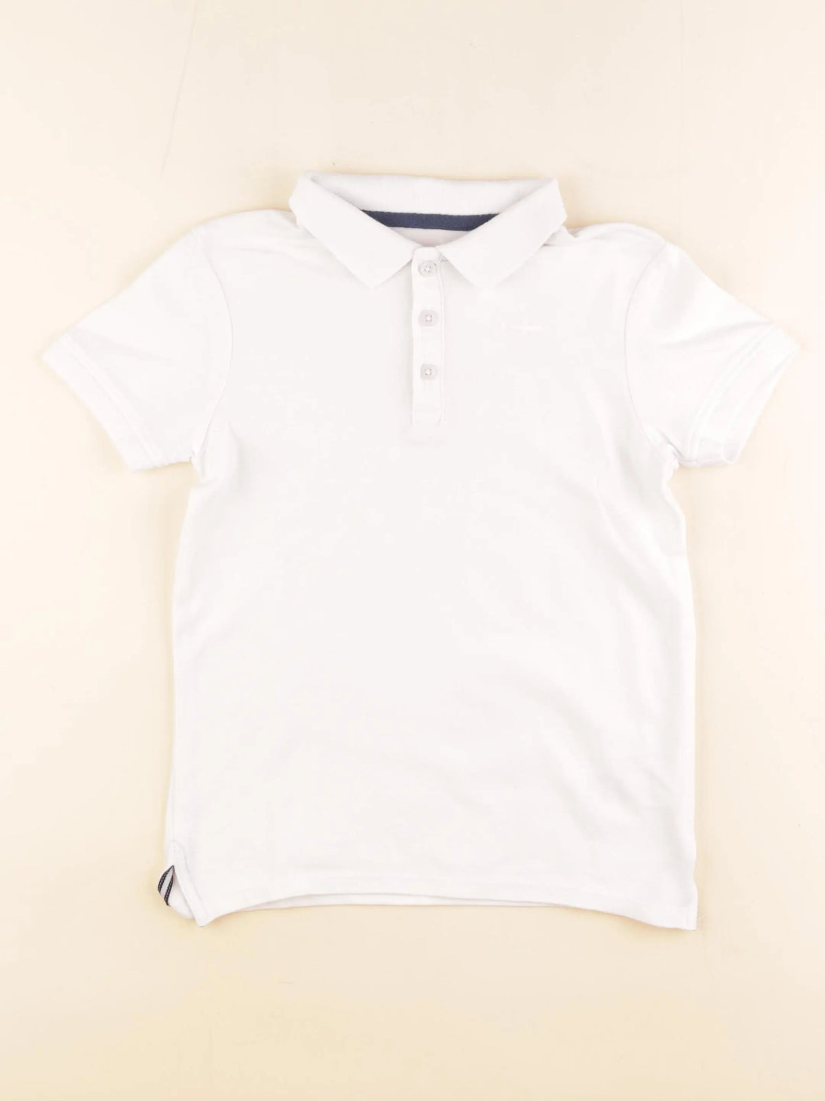 Vertbaudet - polo blanc - 8 ans