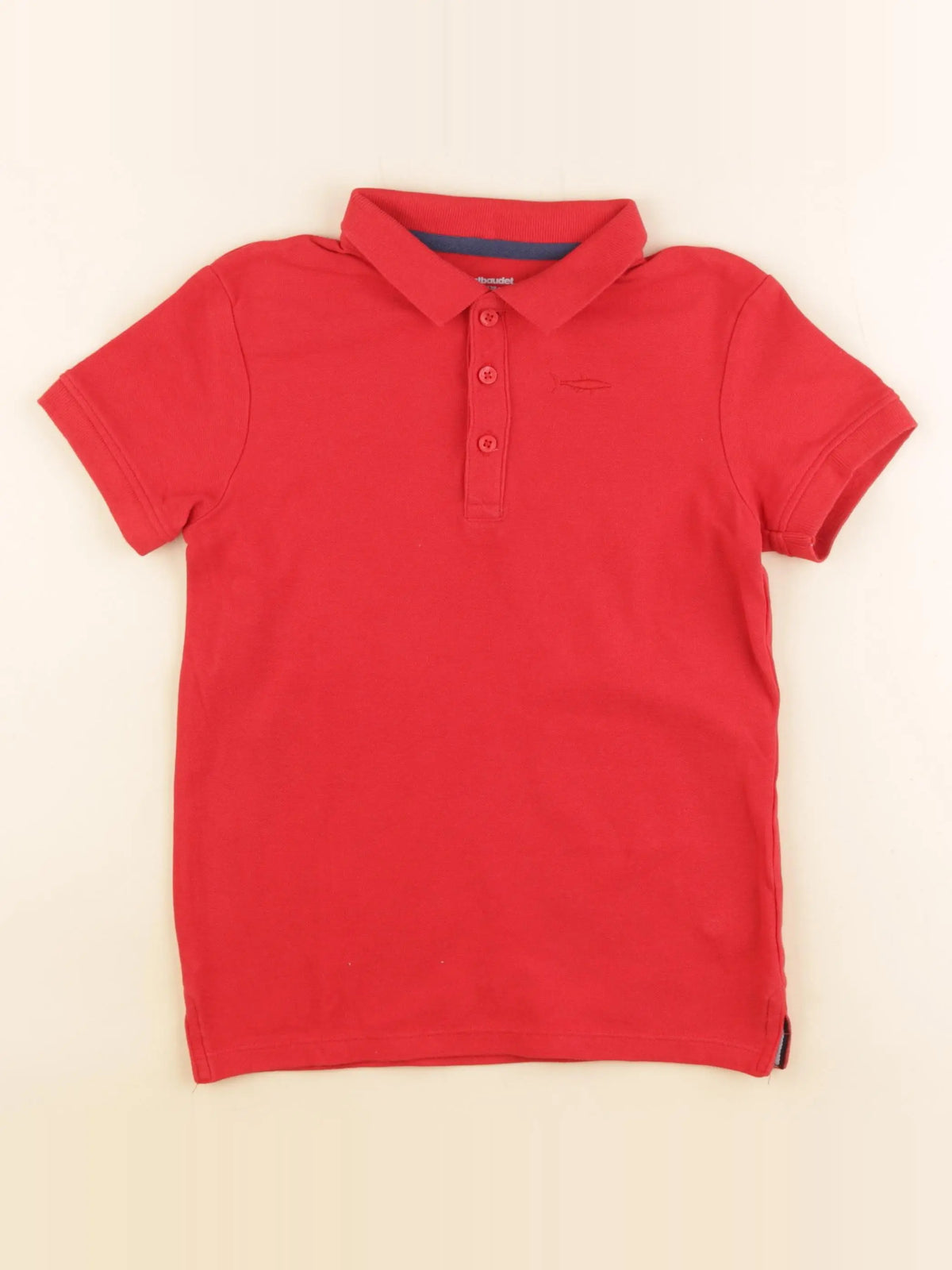 Vertbaudet - polo rouge - 8 ans