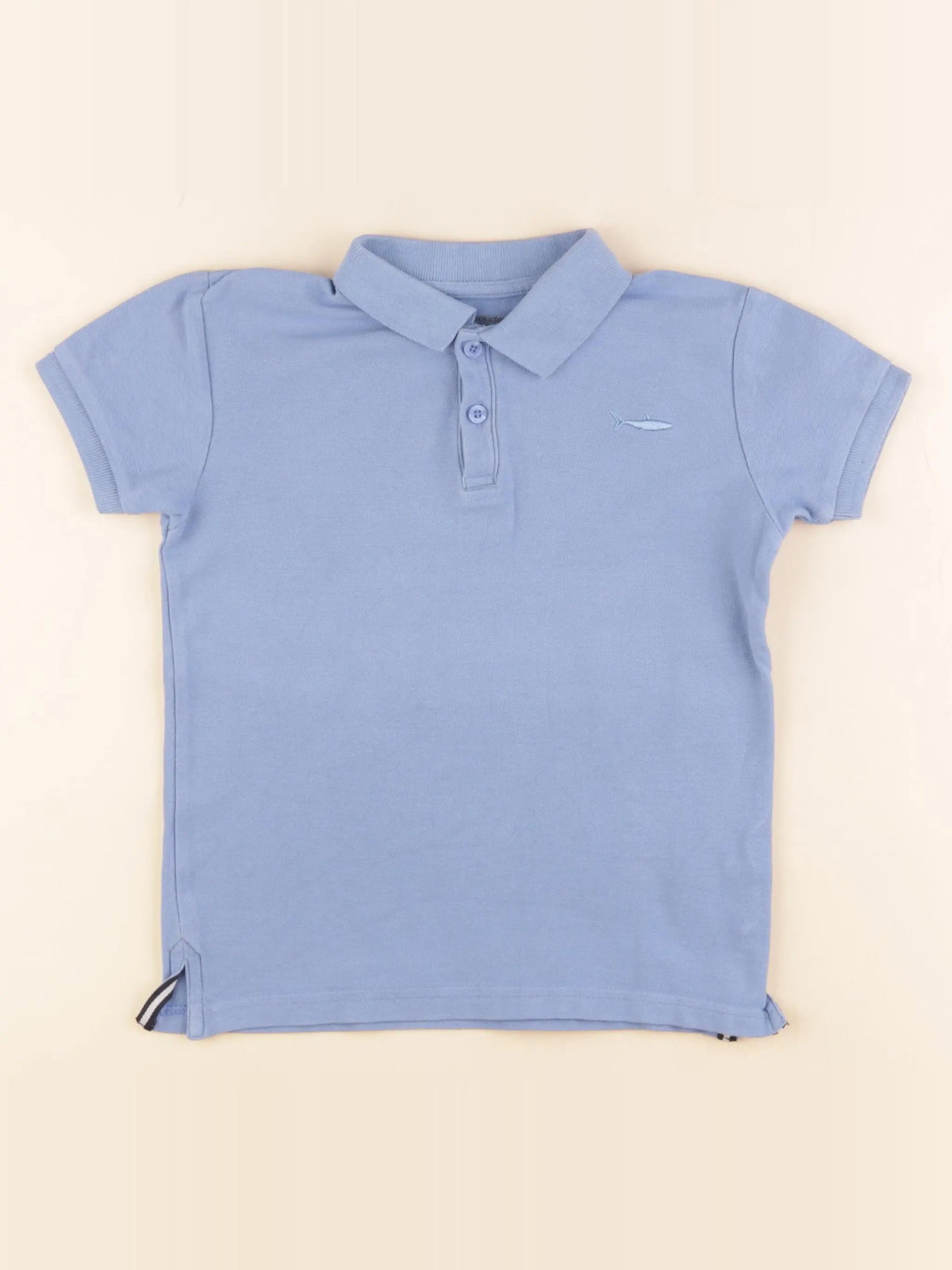 Vertbaudet - polo bleu - 6 ans