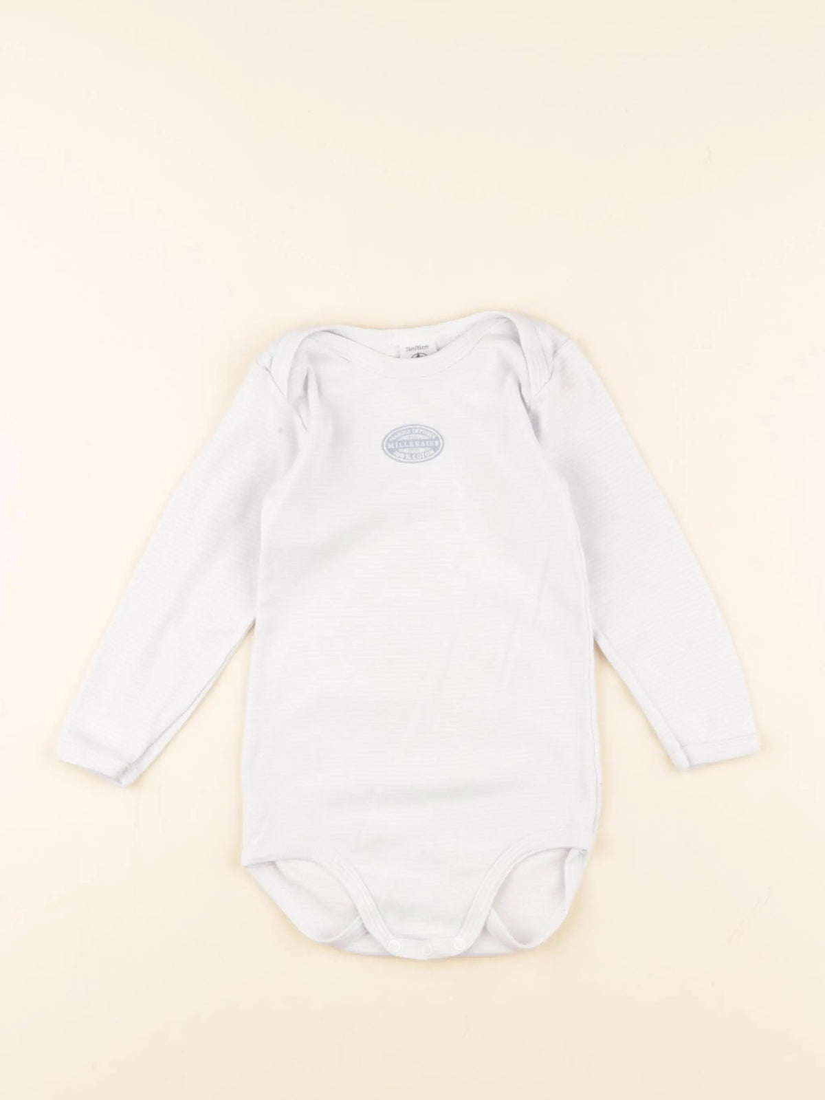 Petit Bateau - body bleu - 12 mois