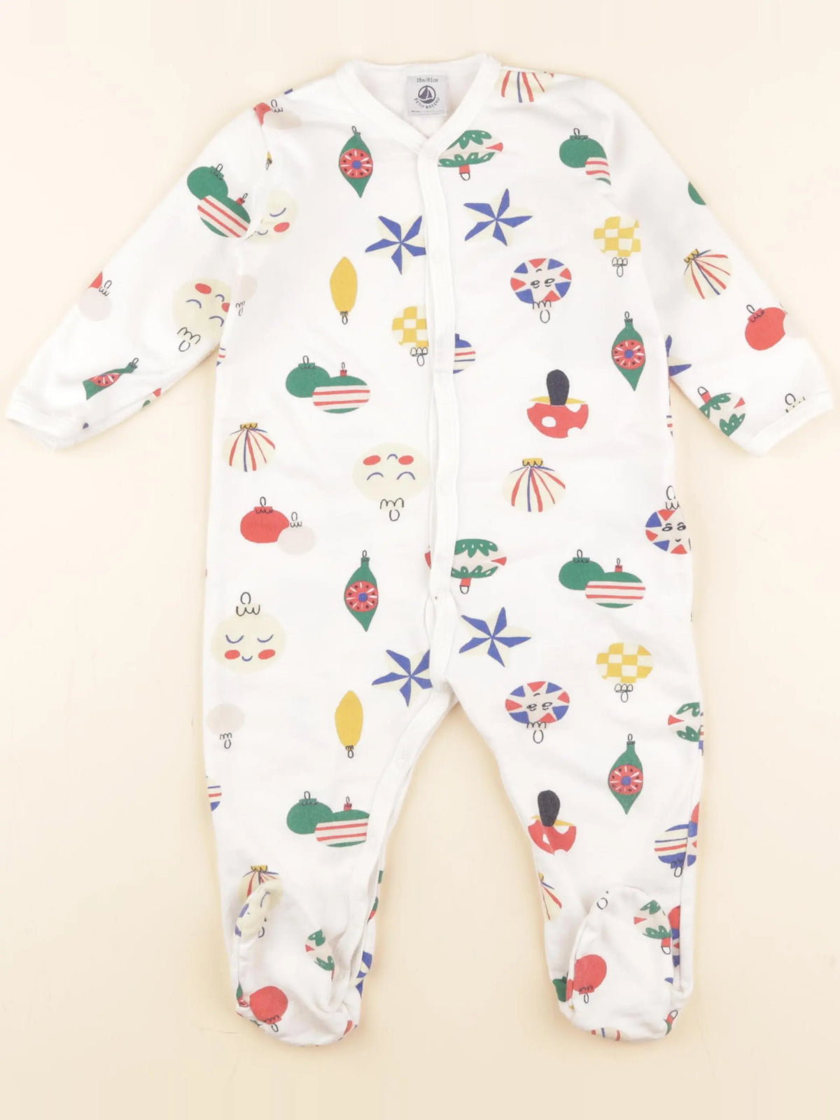 Petit Bateau - pyjama coton multicolore - 18 mois