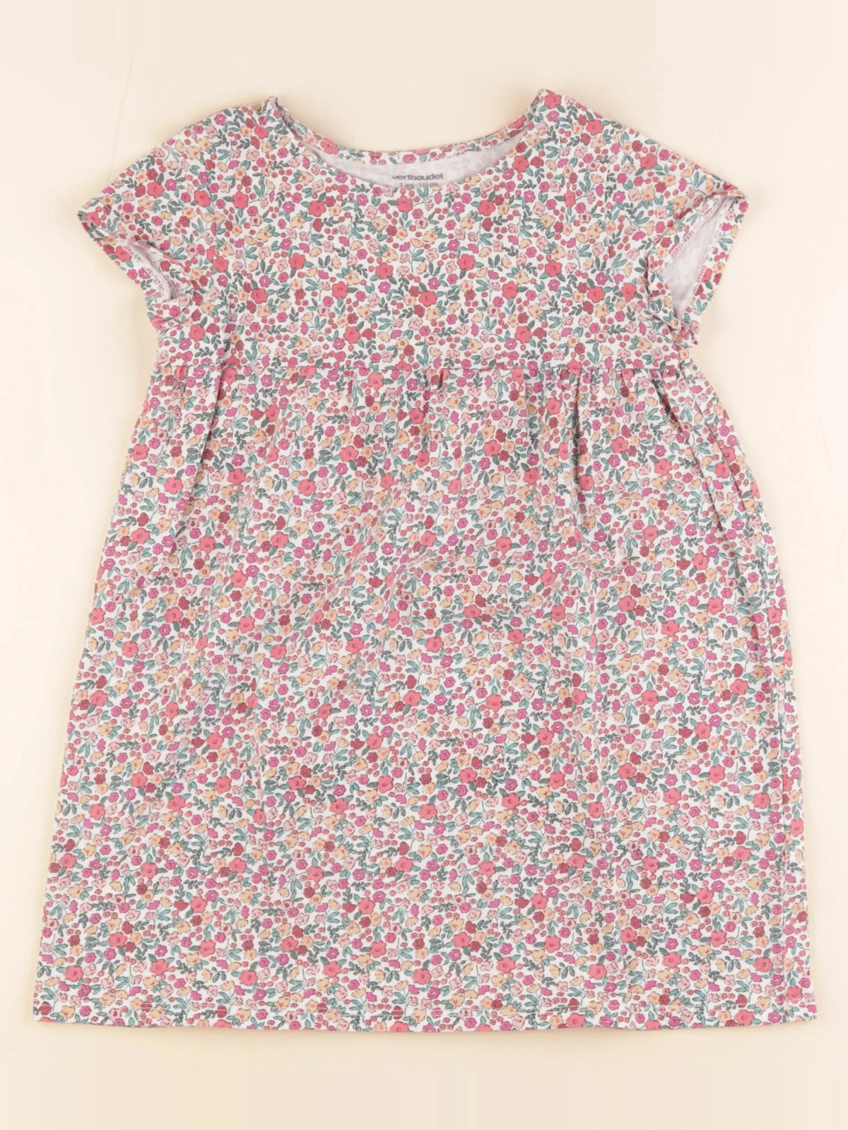 Vertbaudet - robe multicolore - 5 ans