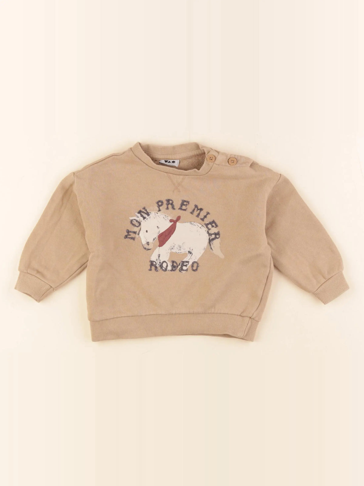 Tape à l'oeil - sweat marron - 12 mois