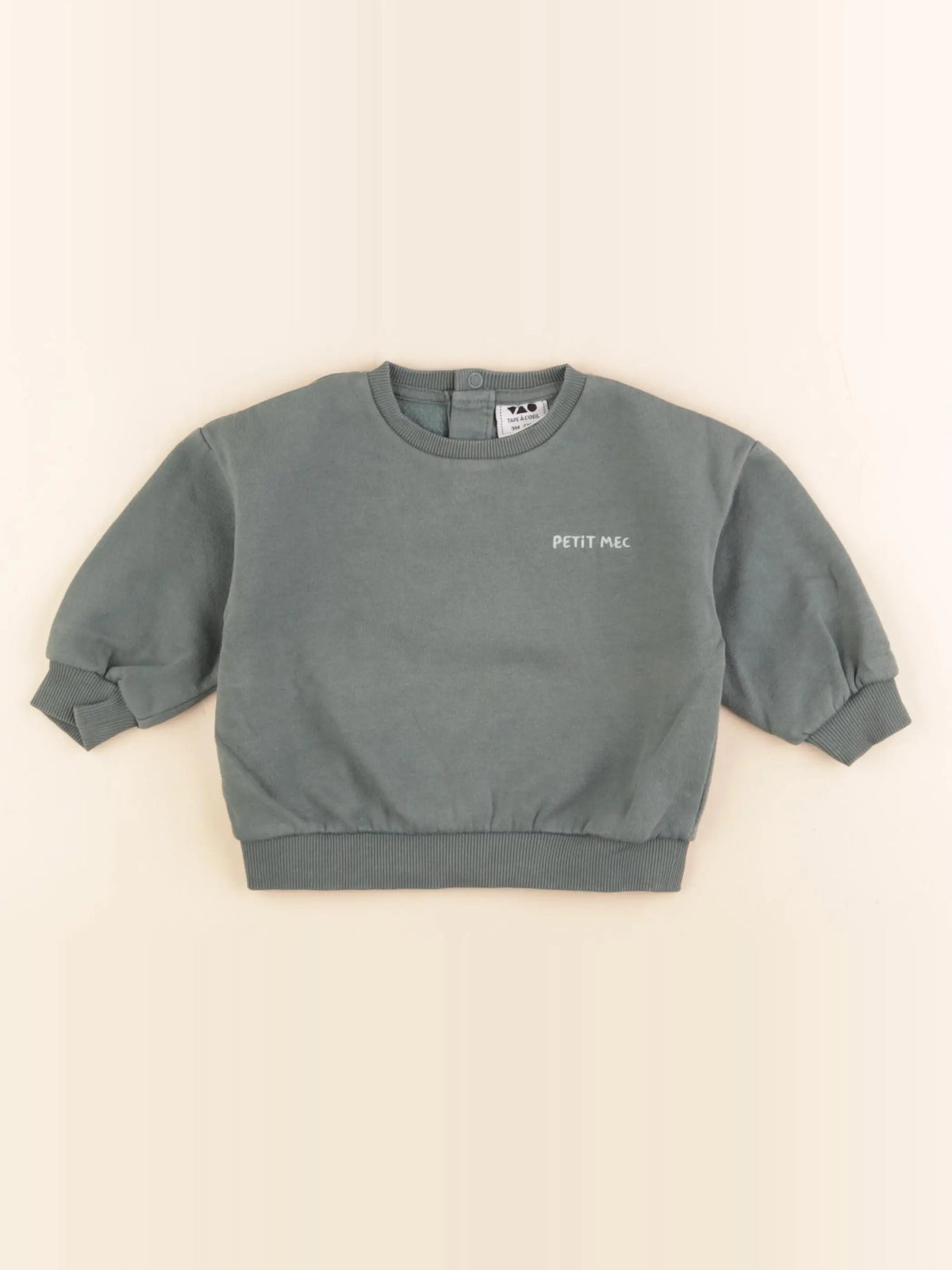 Tape à l'oeil - sweat vert - 9 mois