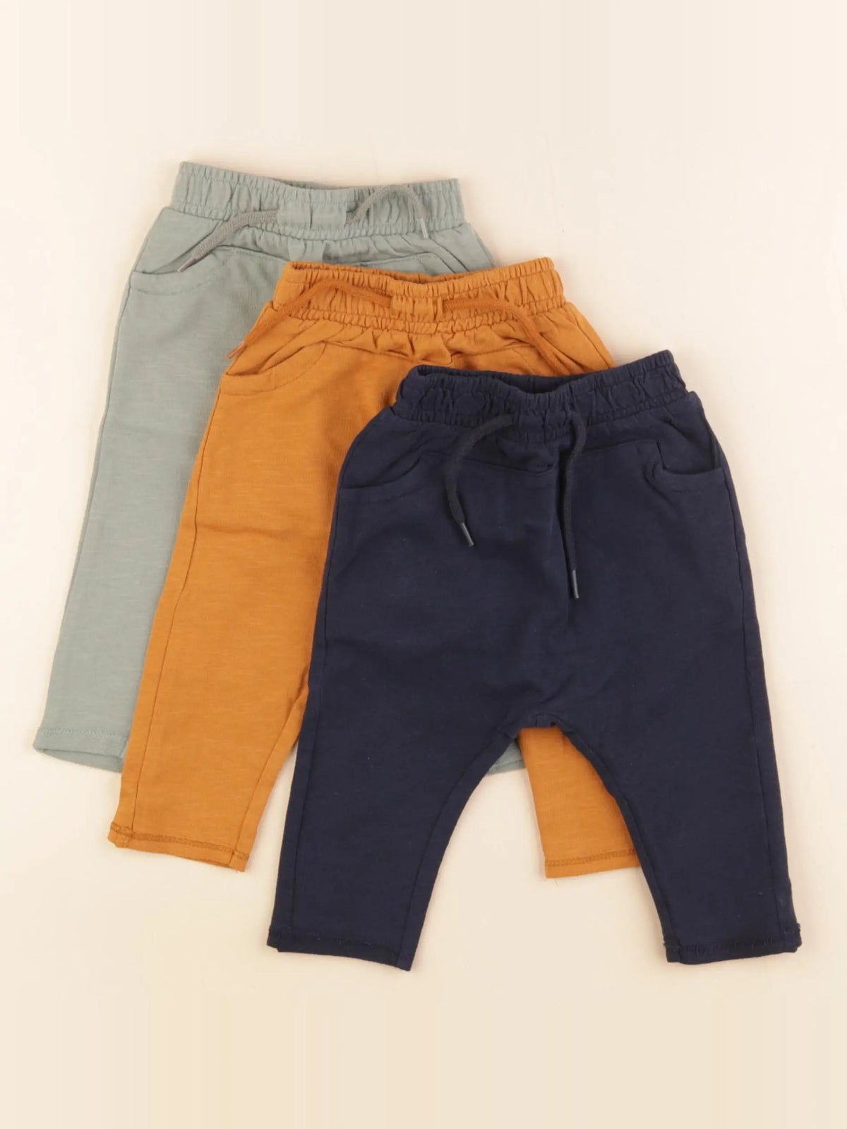 Vertbaudet - lot de 3 joggings multicolore - 3 mois