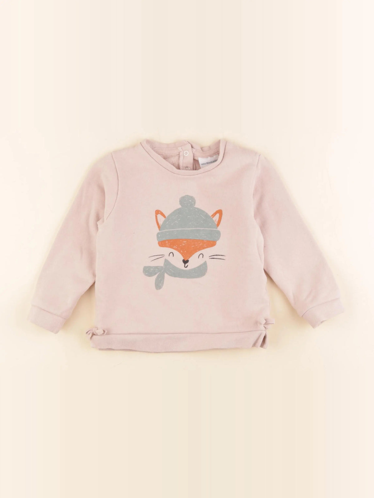 Vertbaudet - sweat rose - 2 ans