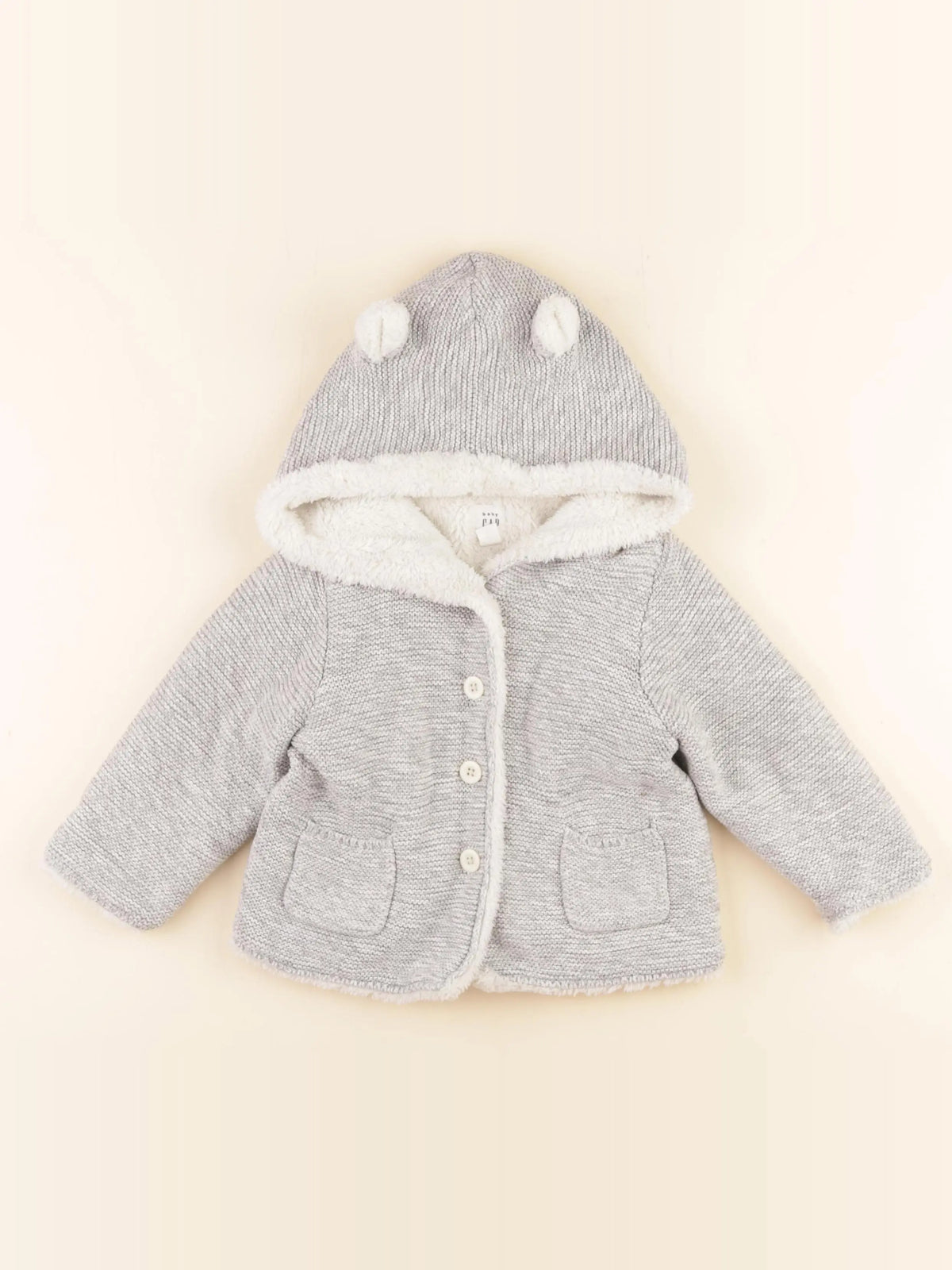 GAP - gilet gris - 18/24 mois