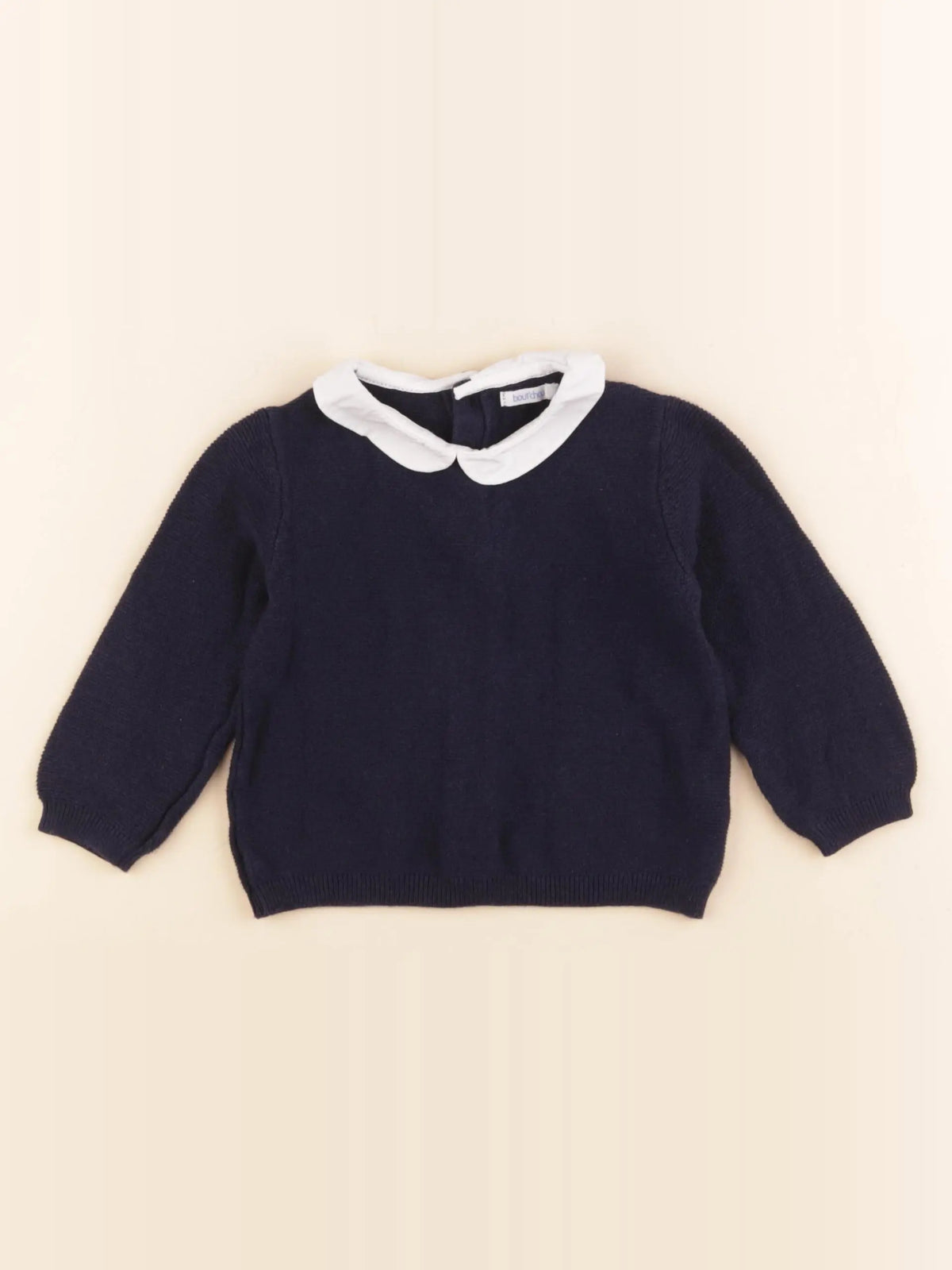 Boutchou - pull bleu - 12 mois