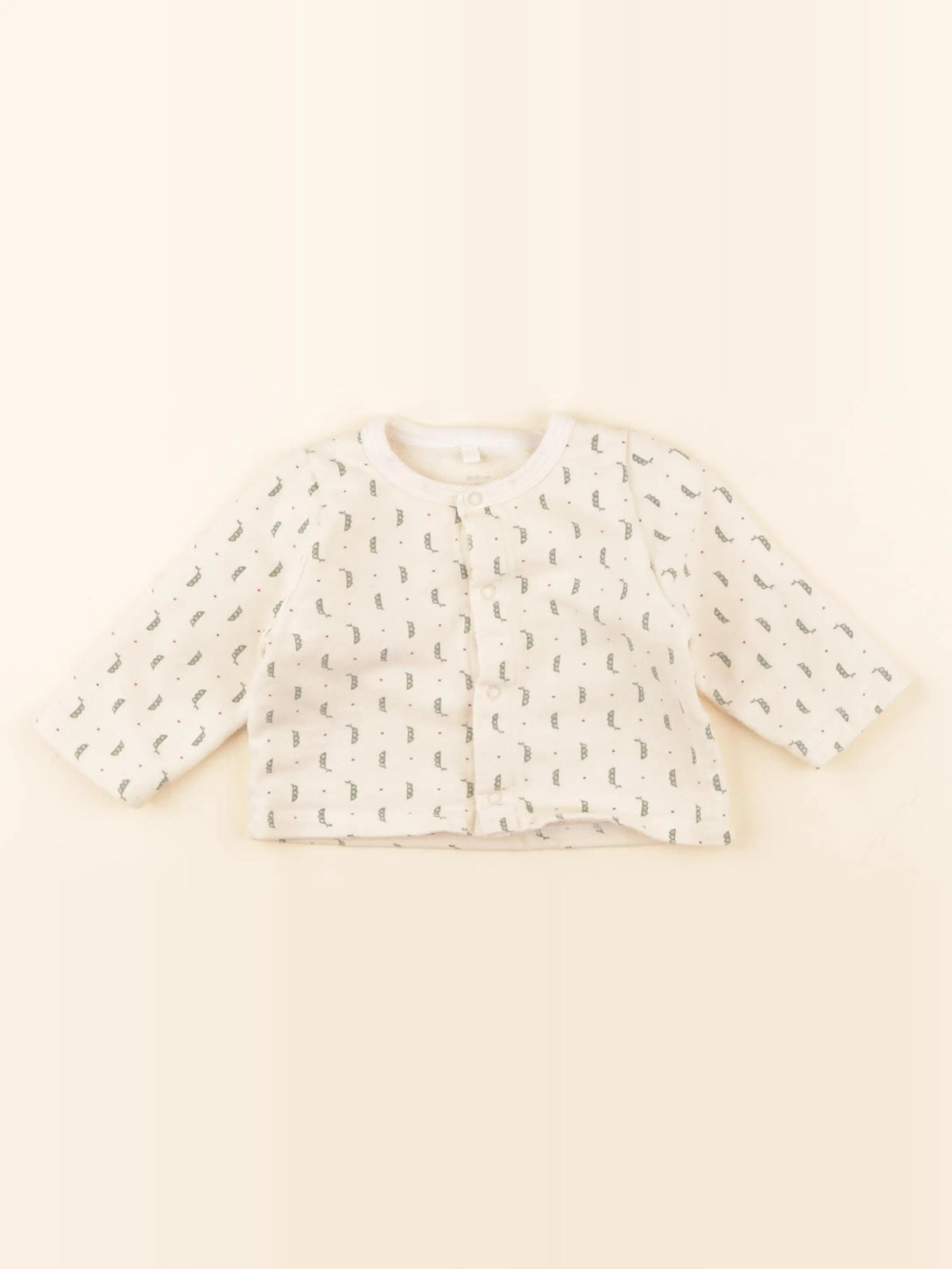 Petit Bateau - sweat beige - 6 mois