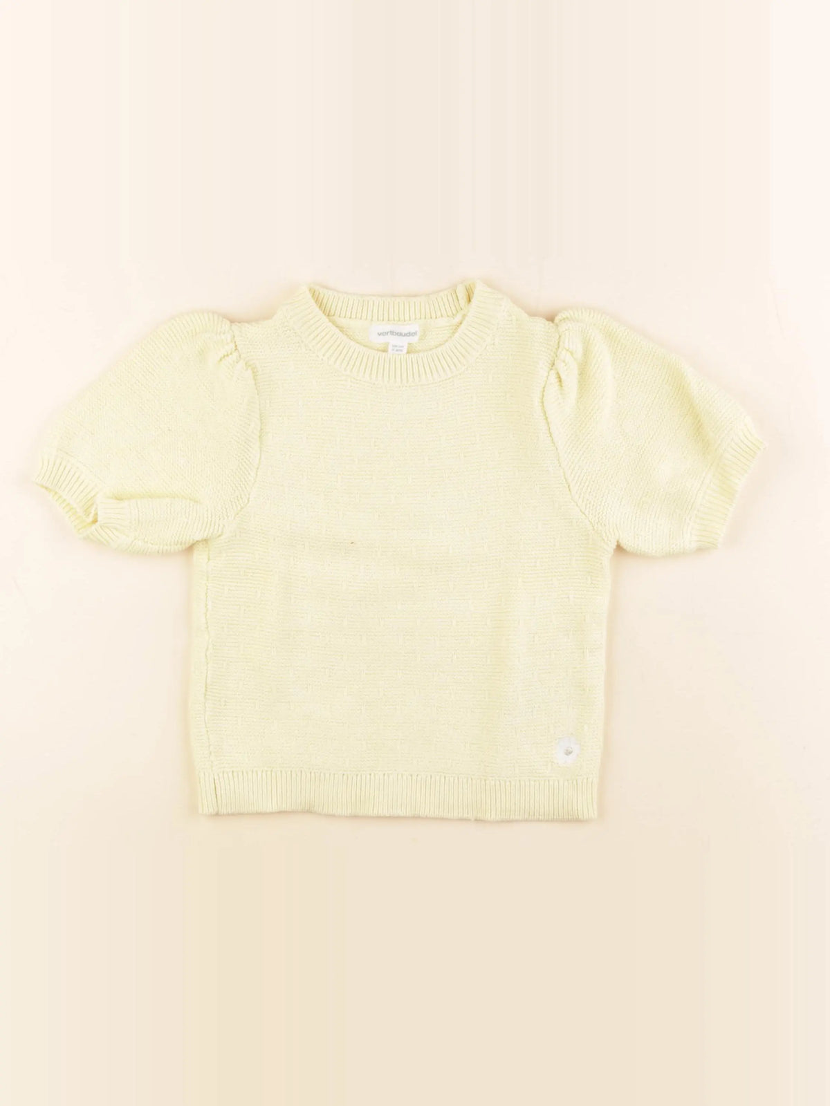 Vertbaudet - tee-shirt jaune - 4 ans