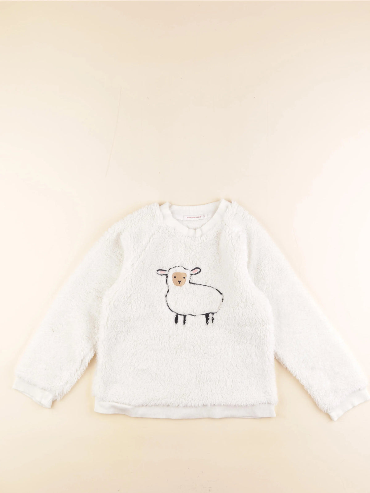 Monoprix - sweat blanc - 8 ans