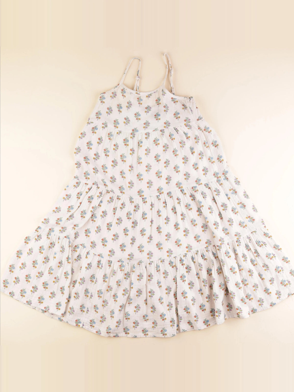 Monoprix - robe beige - 10 ans