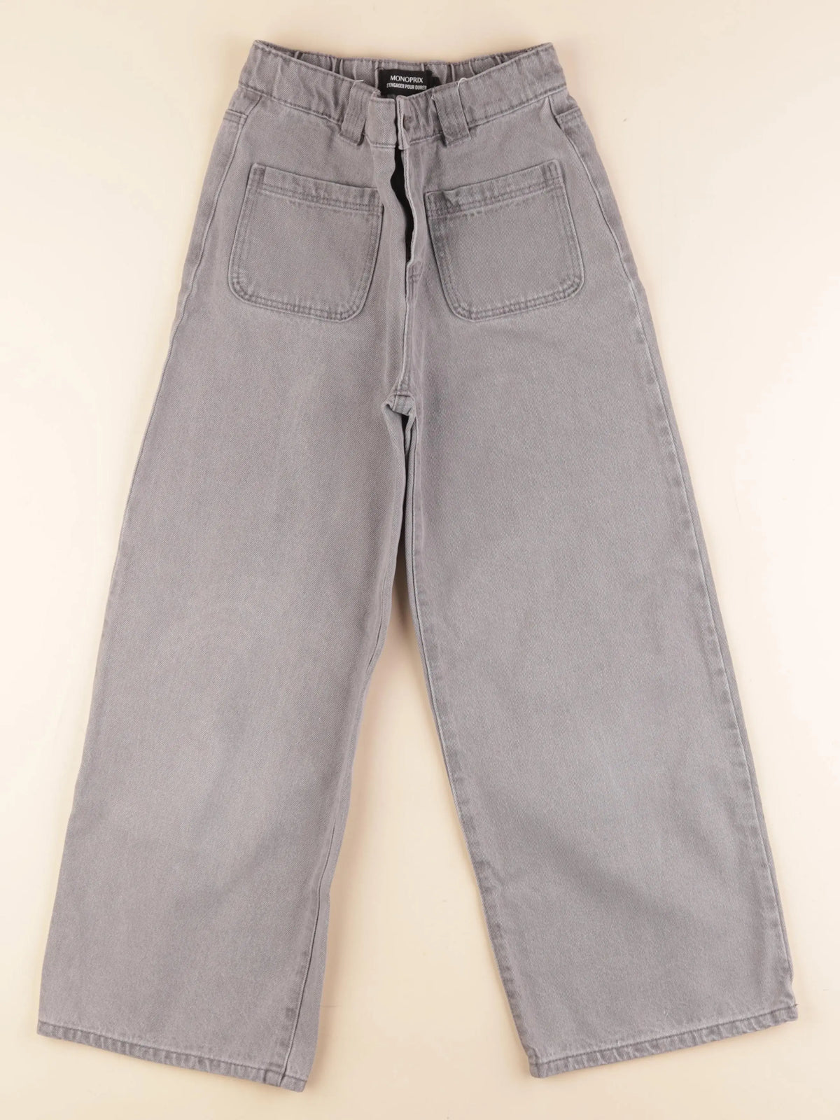 Monoprix - jean gris - 10 ans