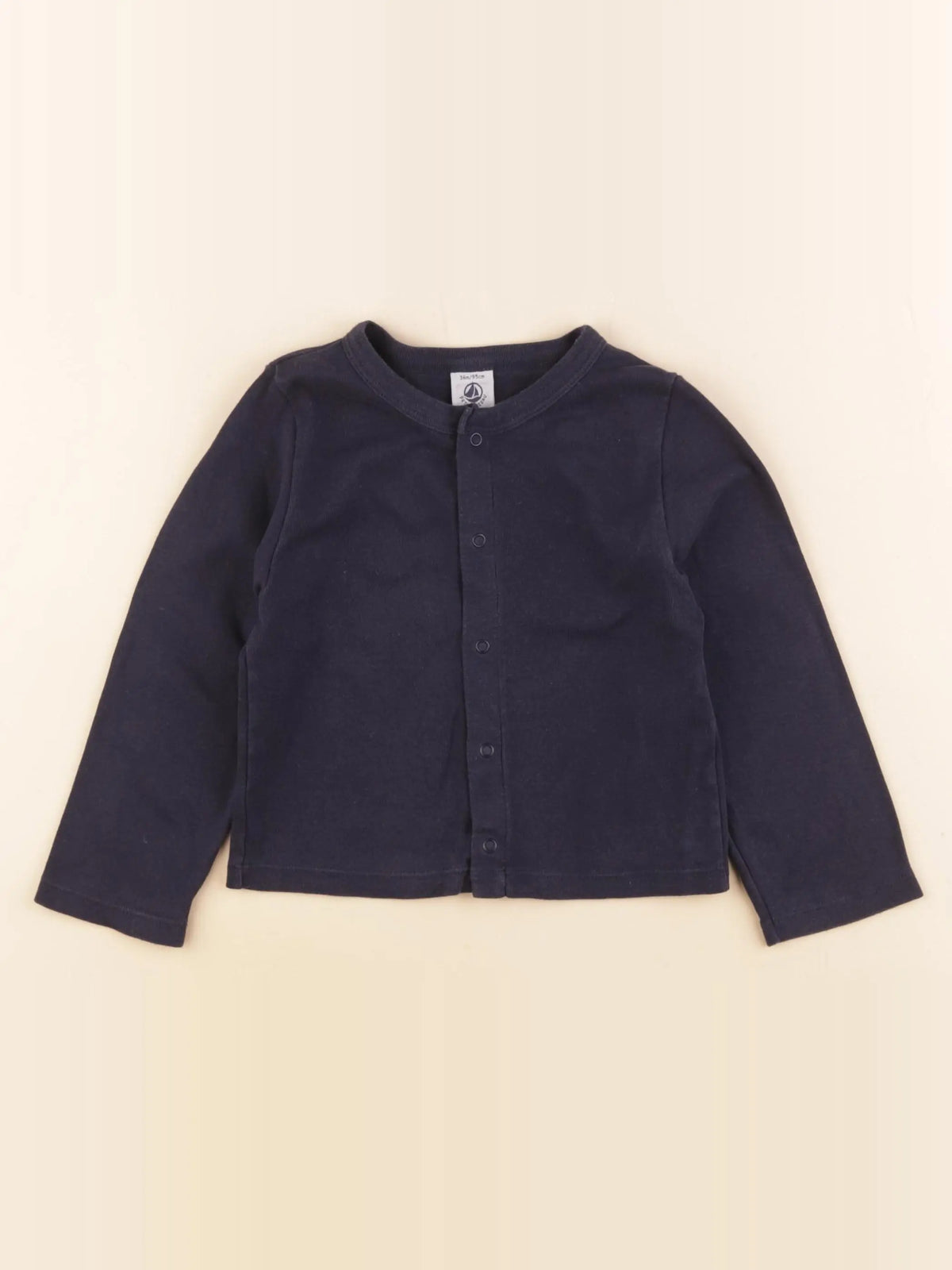 Petit Bateau - sweat bleu - 36 mois