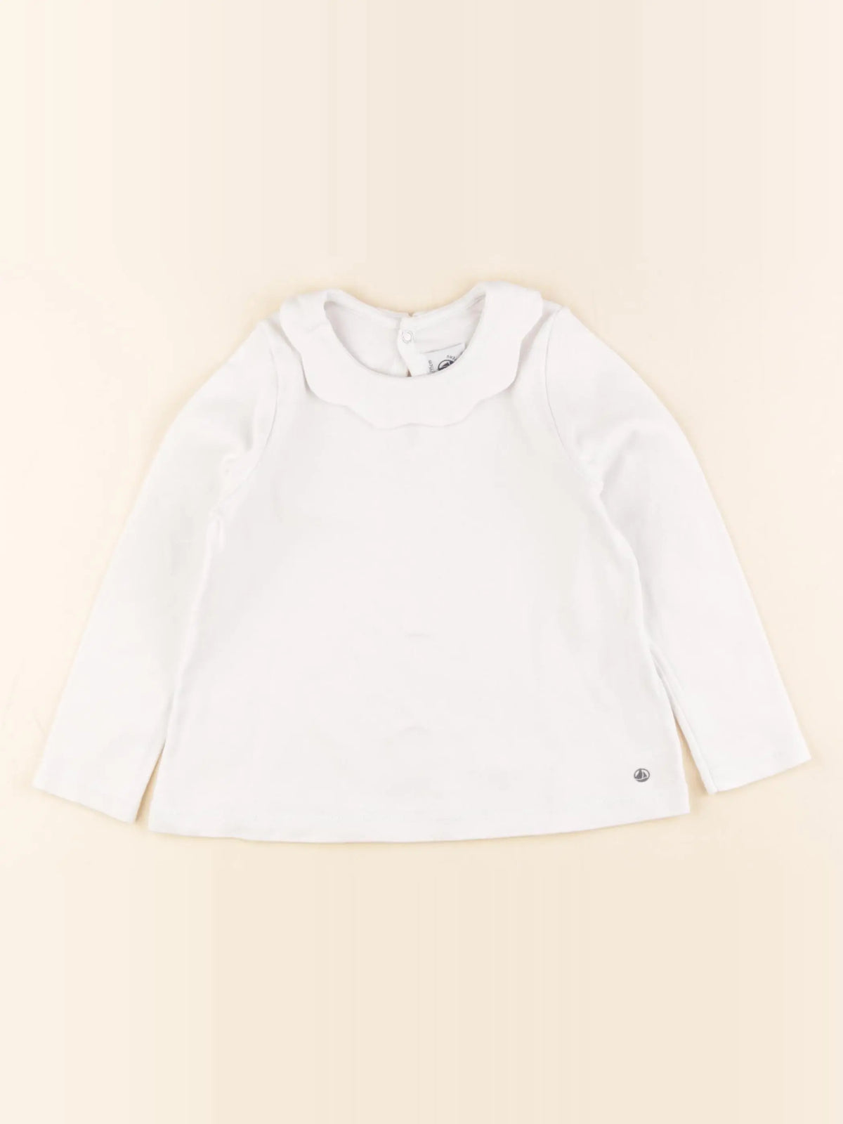 Petit Bateau - tee-shirt blanc - 36 mois