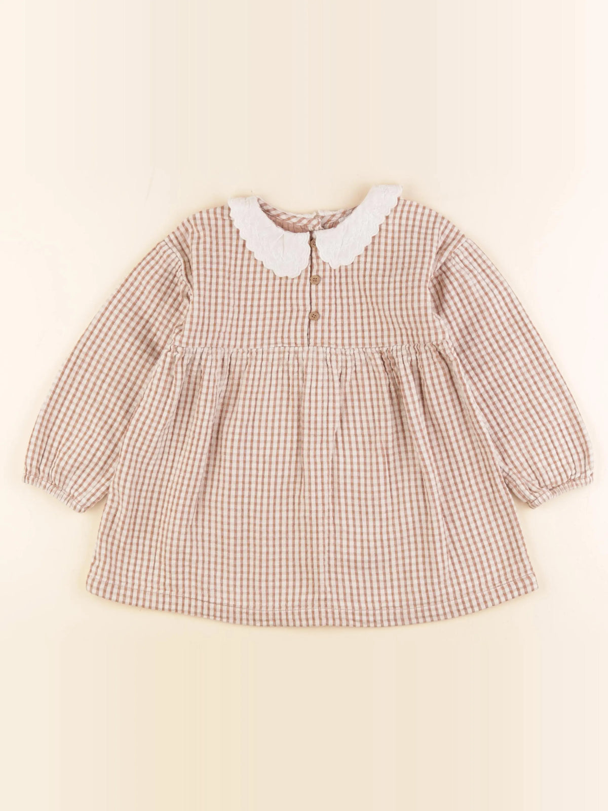 Vertbaudet - robe marron - 36 mois