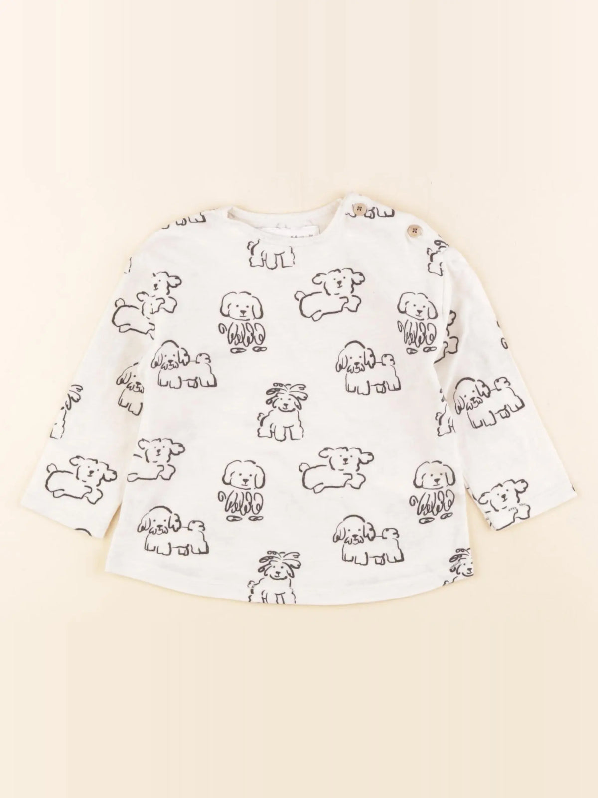 Zara - tee-shirt blanc - 6/9 mois