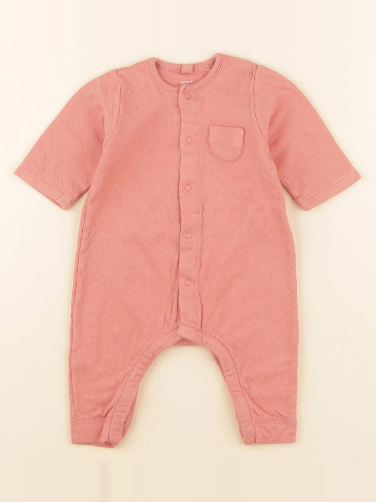 Petit Bateau - combinaison orange - 3 mois