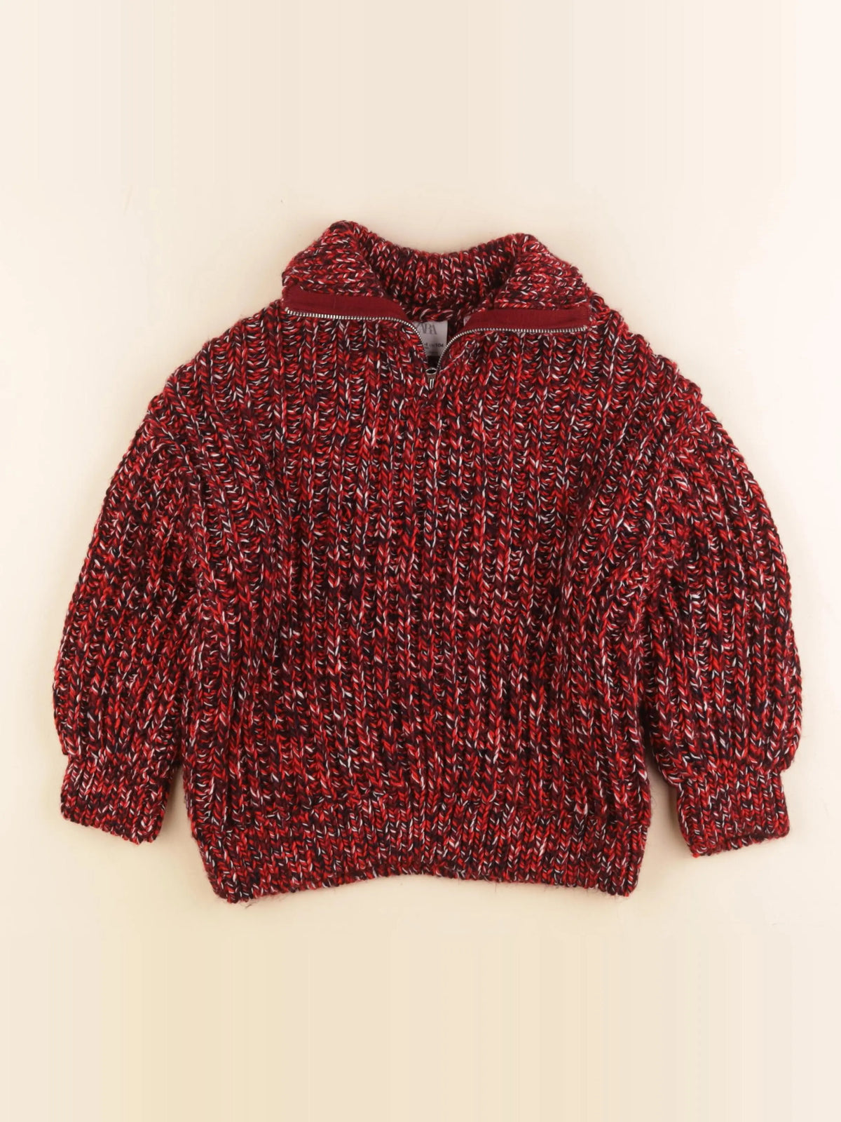 Zara - pull rouge - 3/4 ans