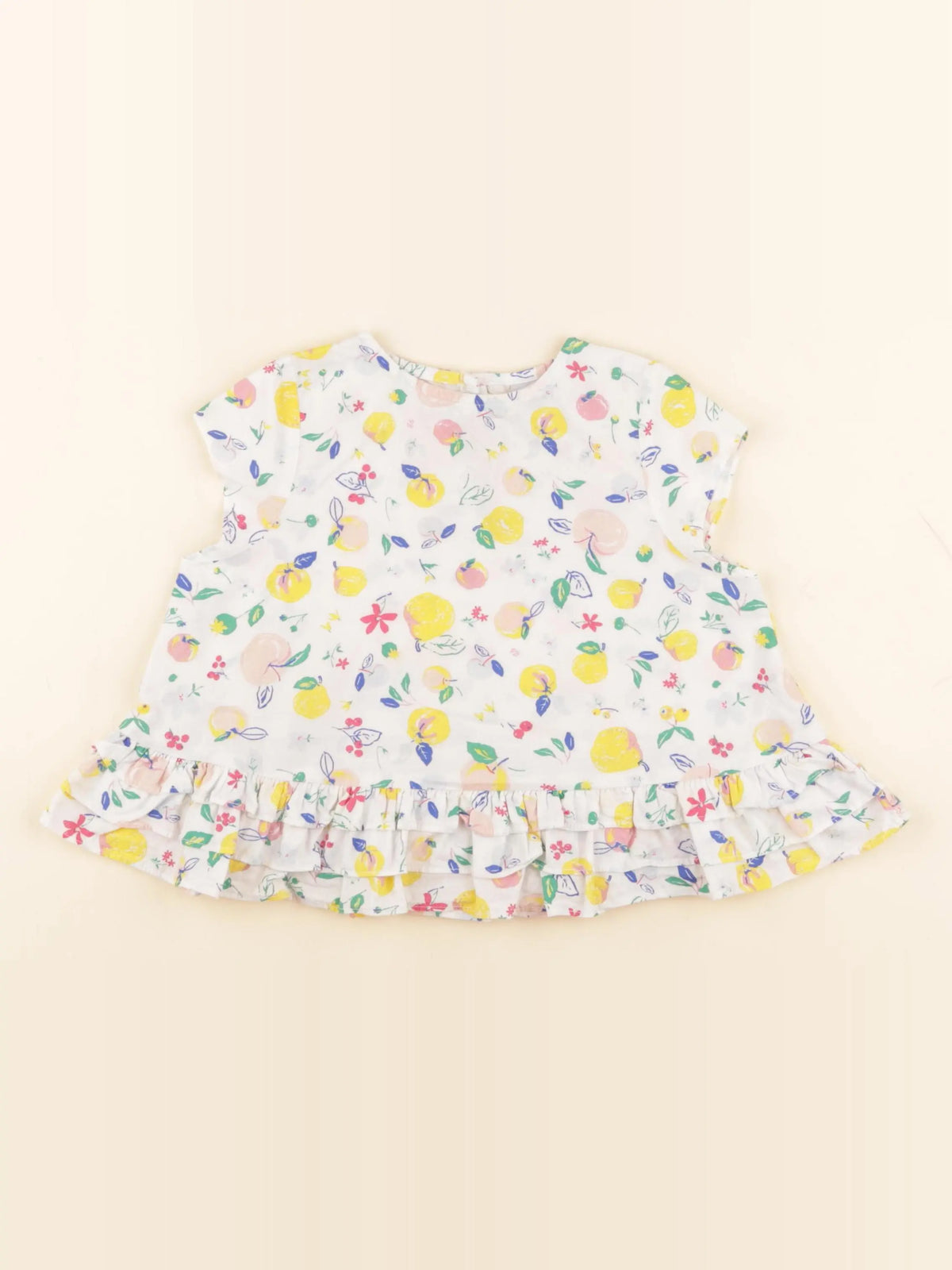Petit Bateau - blouse blanc - 18 mois