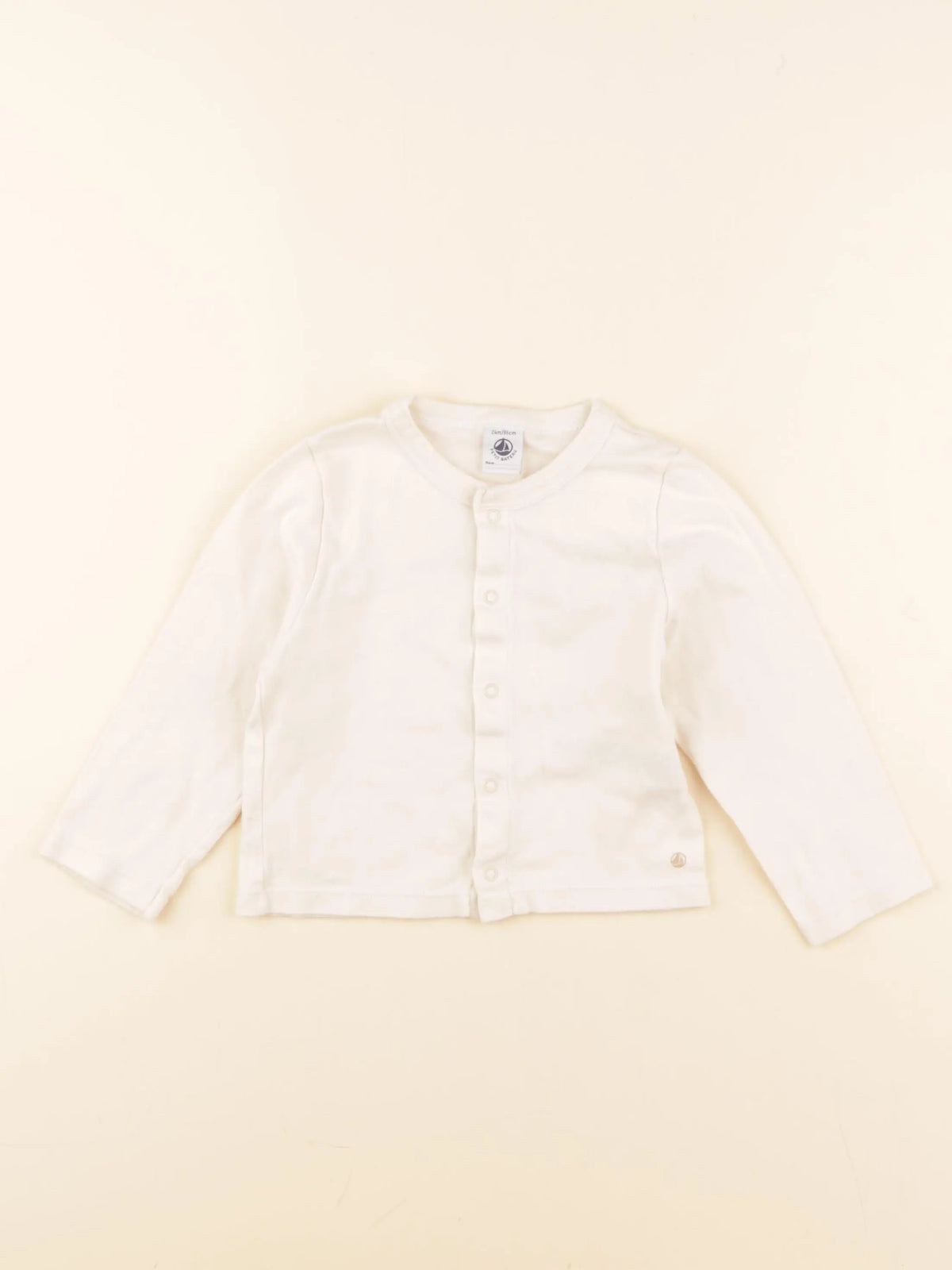 Petit Bateau - tee-shirt beige - 24 mois