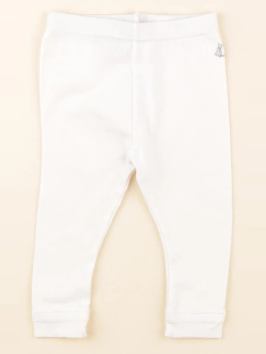 Petit Bateau - legging blanc - 6 mois