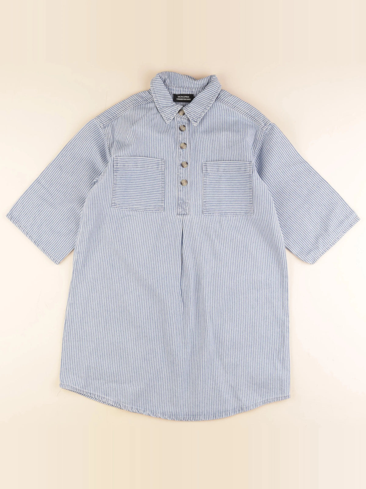 Monoprix - robe bleu - 14 ans