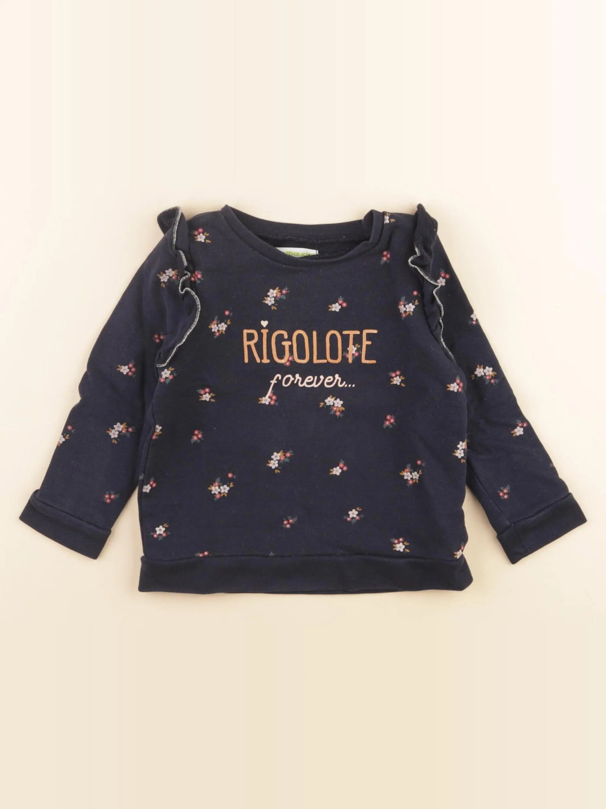 Vertbaudet - sweat bleu - 2 ans