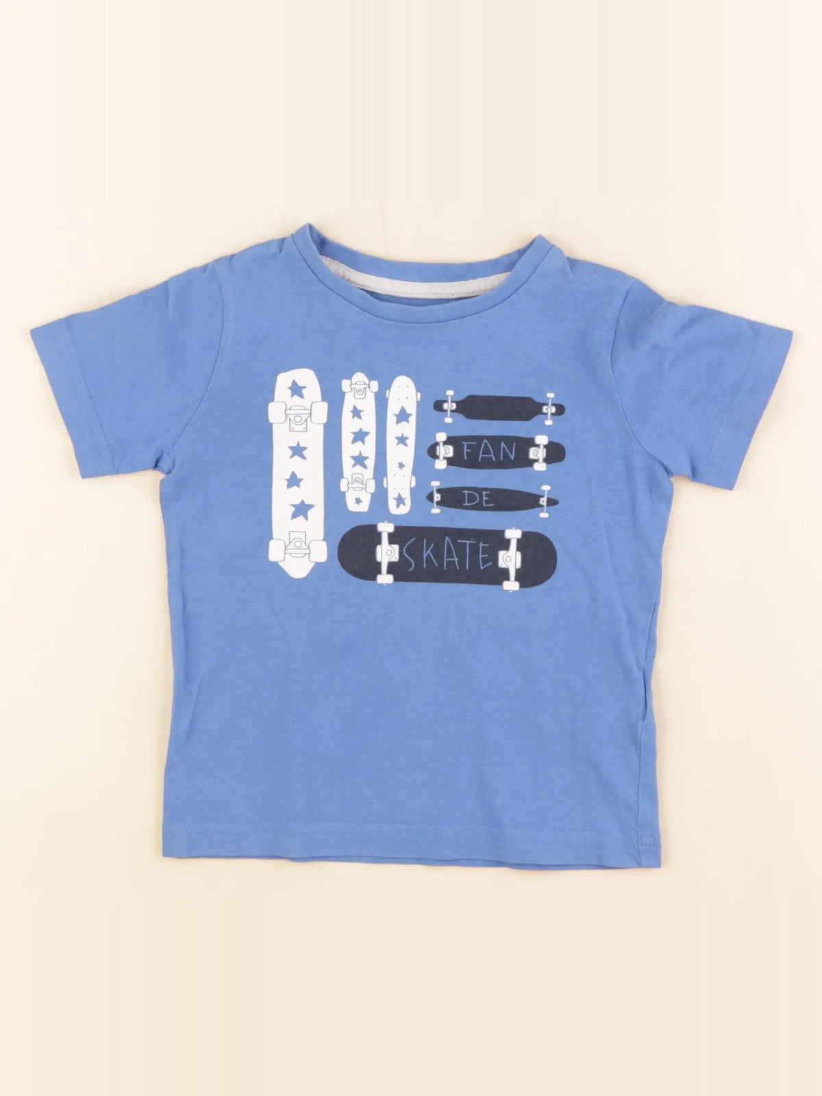 Vertbaudet - tee-shirt bleu - 3 ans