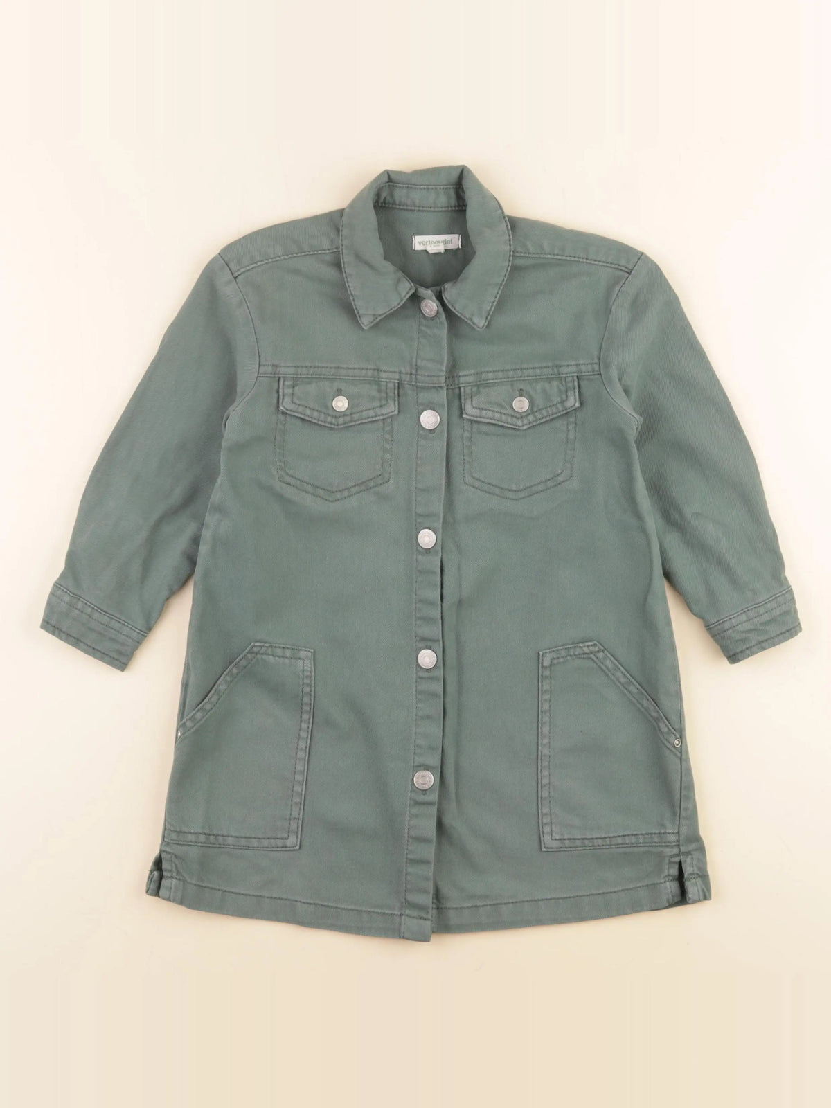 Vertbaudet - robe vert - 4 ans