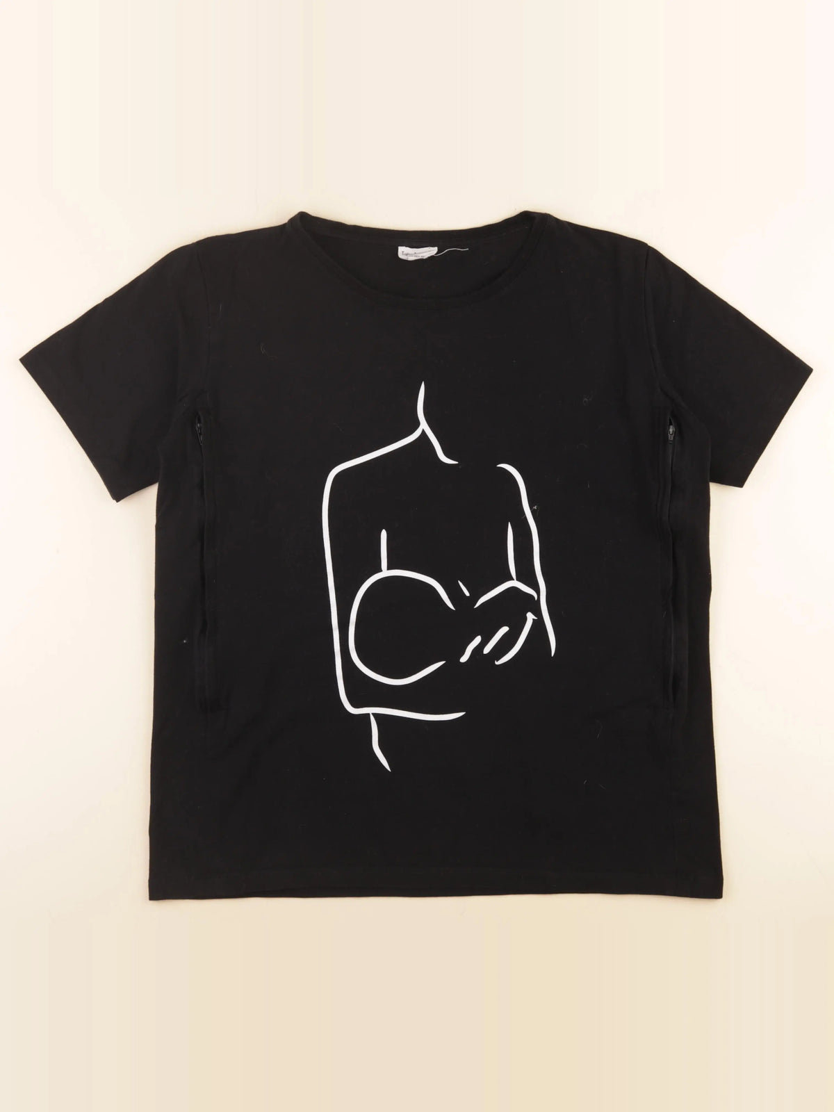 Tajine banane - tee-shirt allaitement noir - 40 à 42