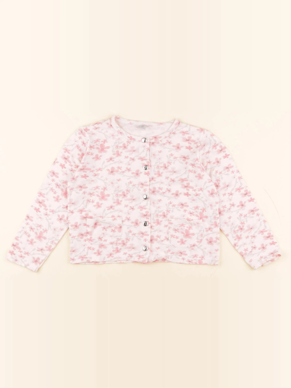 Petit Bateau - gilet rose - 6 ans