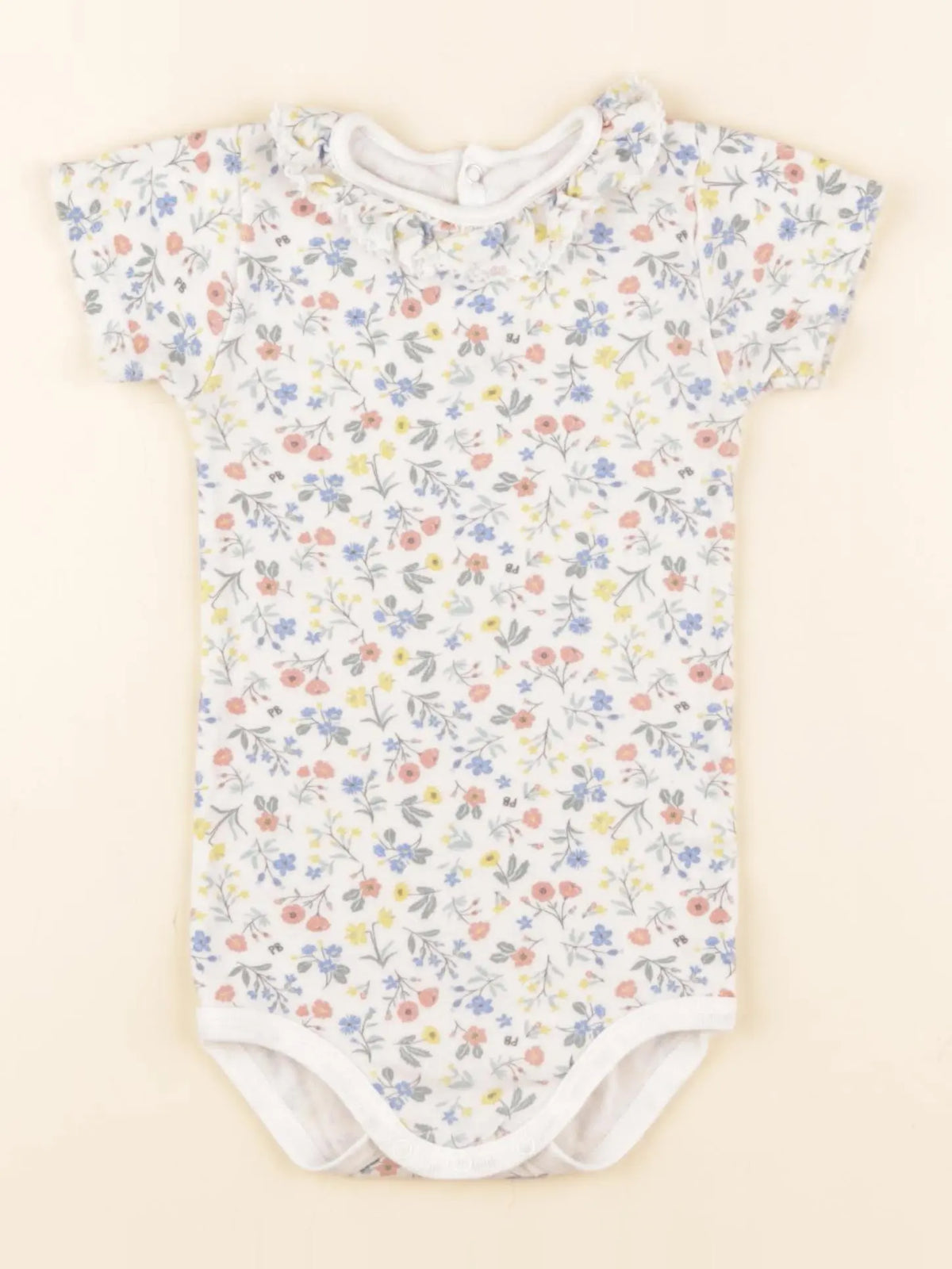 Petit Bateau - body à col multicolore - 18 mois