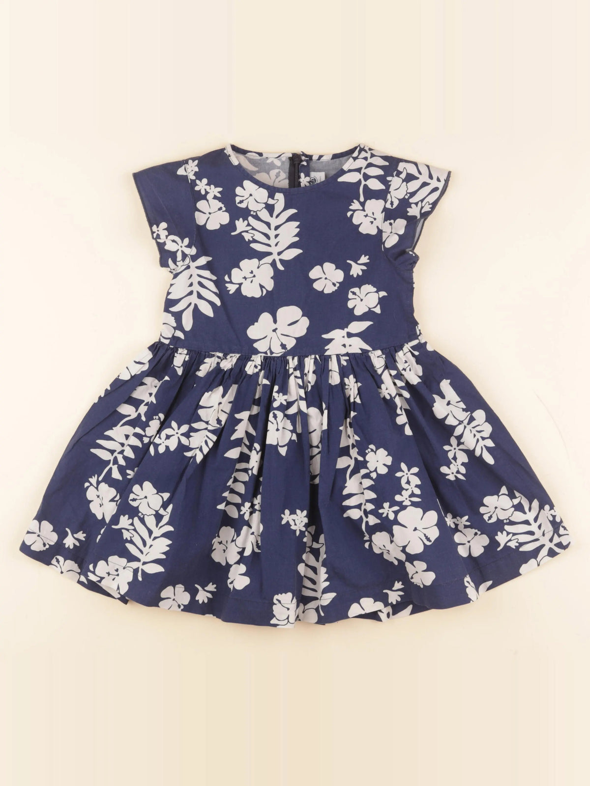 Petit Bateau - robe bleu - 5 ans