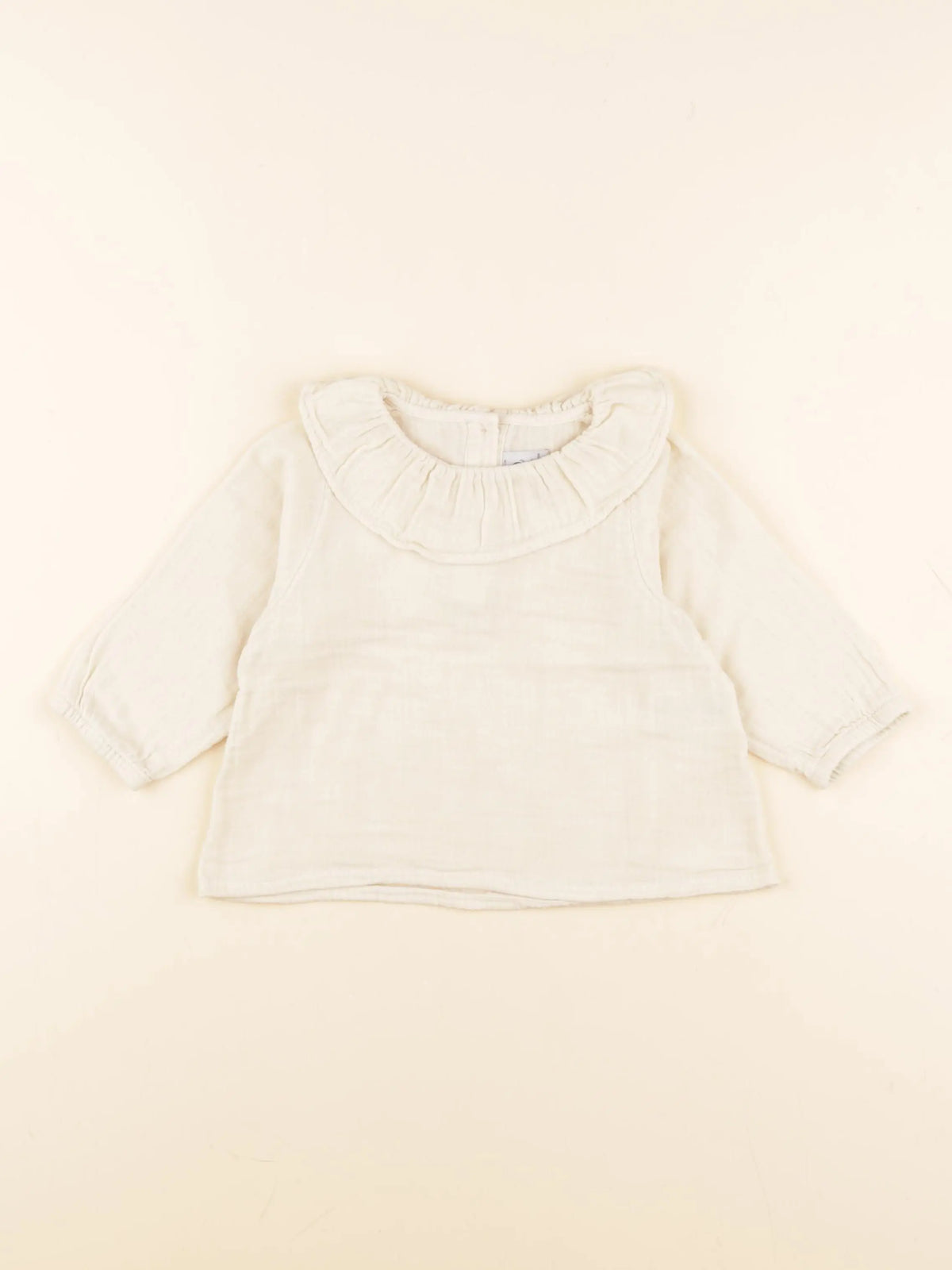 Petit Bateau - blouse beige - 12 mois