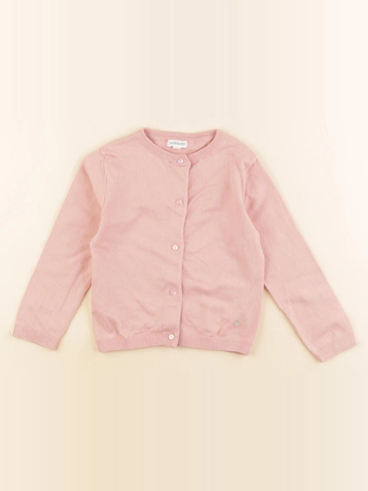 Vertbaudet - gilet rose - 4 ans